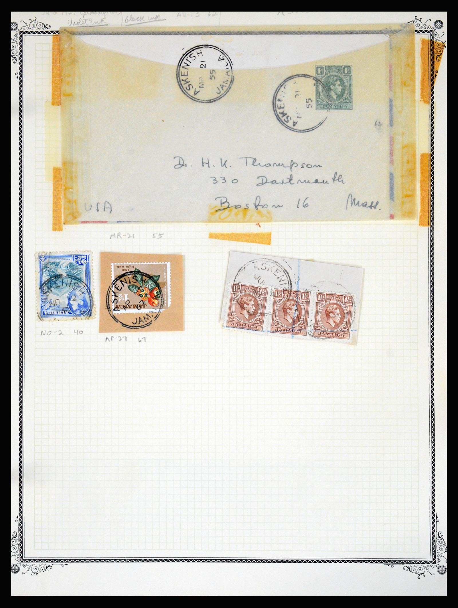 36195 0025 - Postzegelverzameling 36195 Jamaica stempelverzameling 1857-1960.