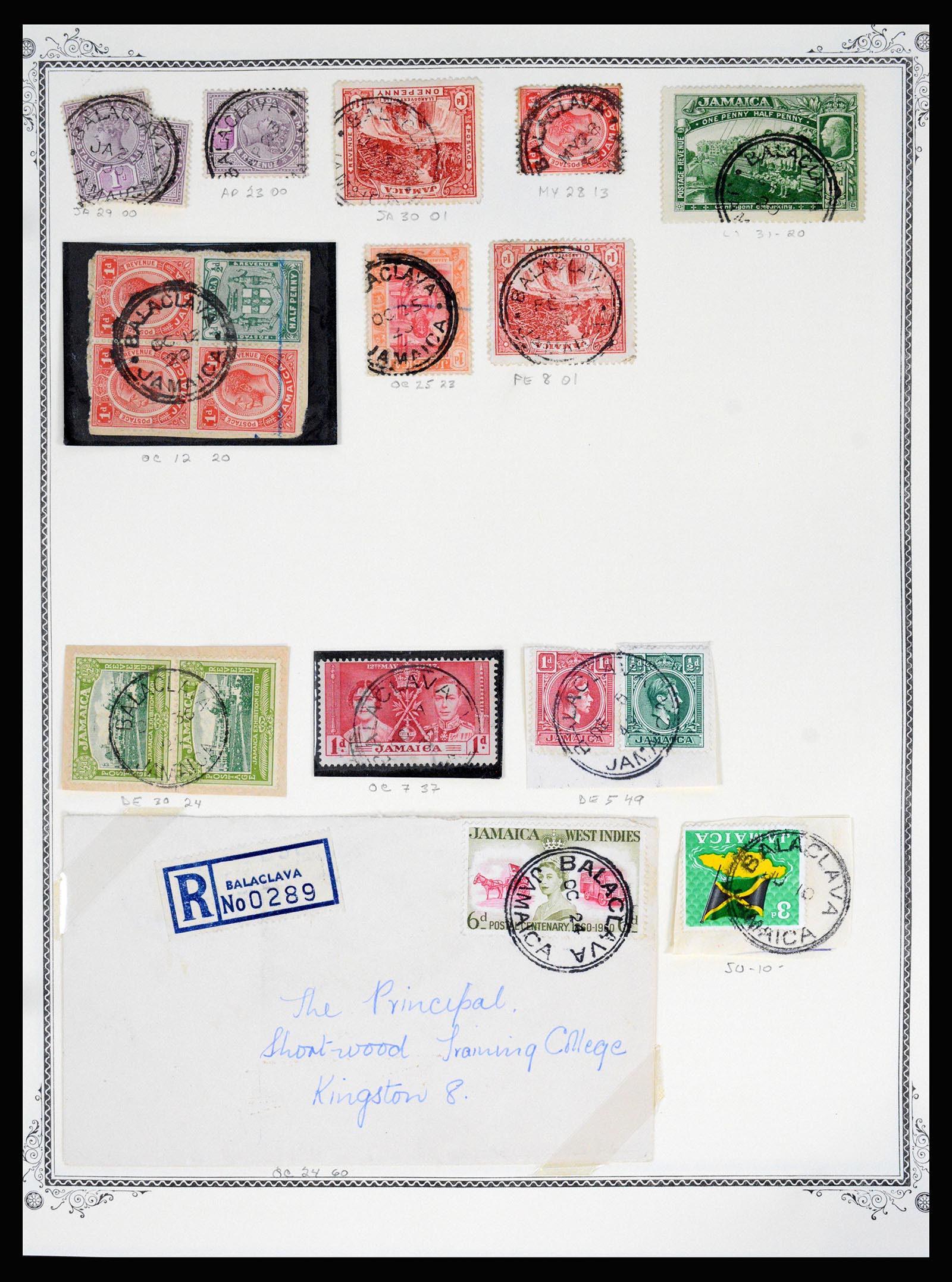 36195 0028 - Postzegelverzameling 36195 Jamaica stempelverzameling 1857-1960.