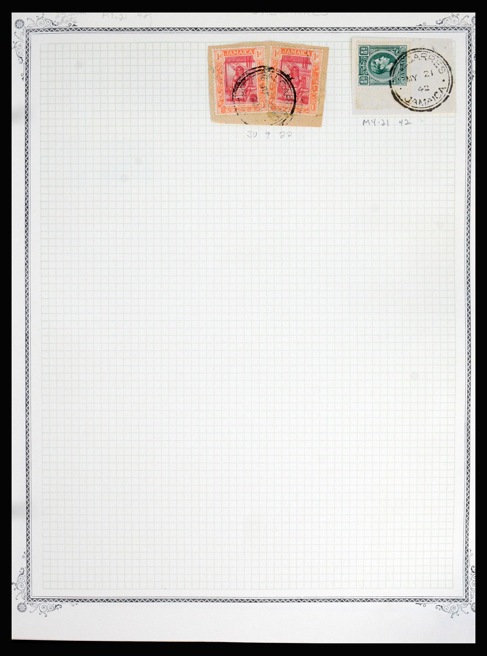 36195 0029 - Postzegelverzameling 36195 Jamaica stempelverzameling 1857-1960.