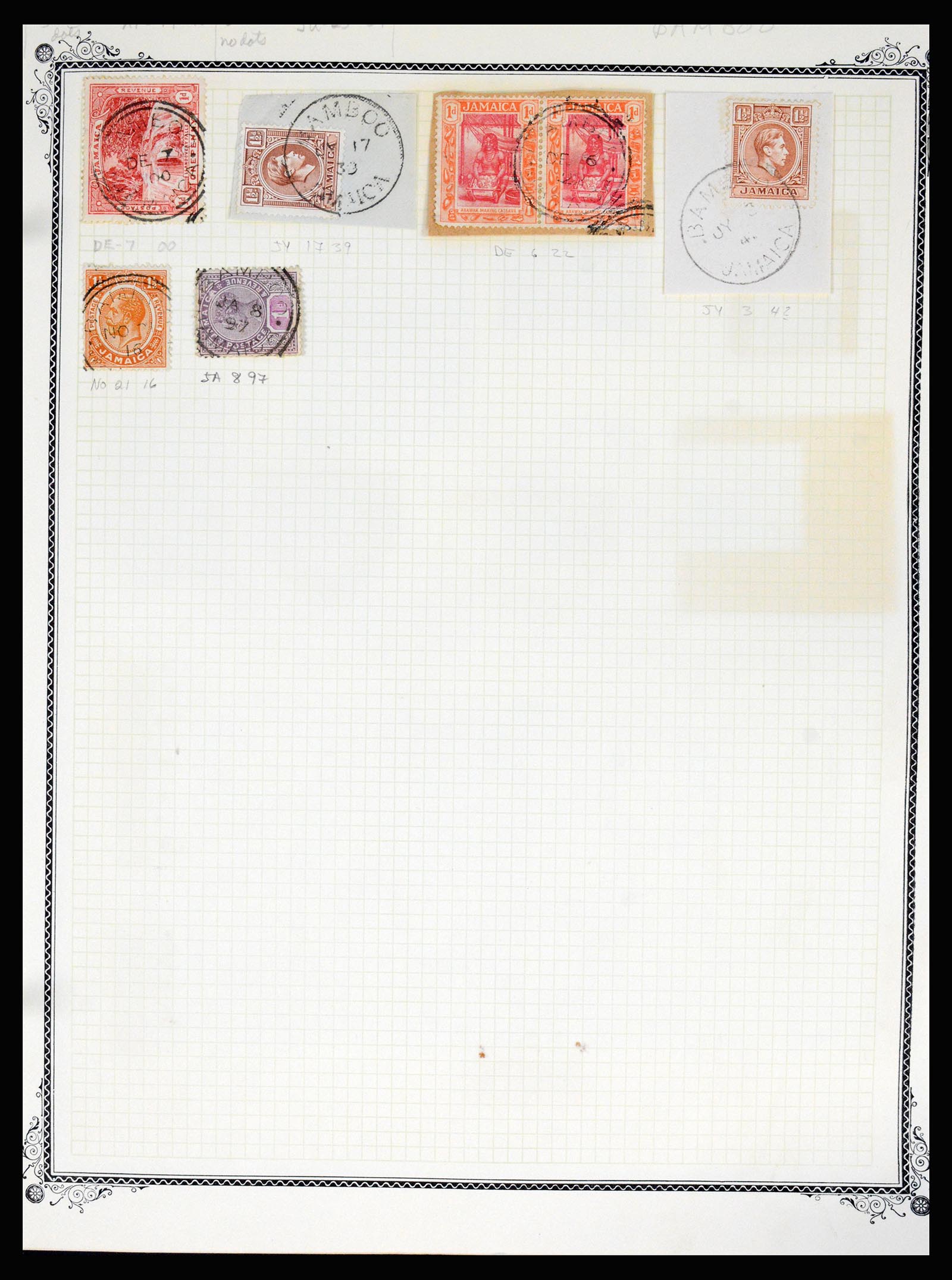 36195 0030 - Postzegelverzameling 36195 Jamaica stempelverzameling 1857-1960.