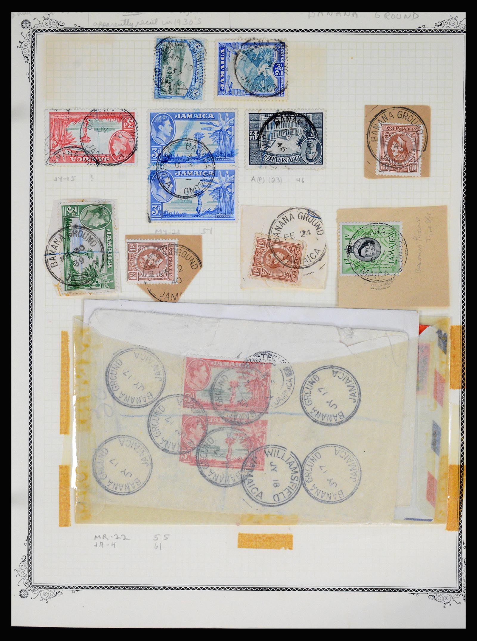36195 0031 - Postzegelverzameling 36195 Jamaica stempelverzameling 1857-1960.