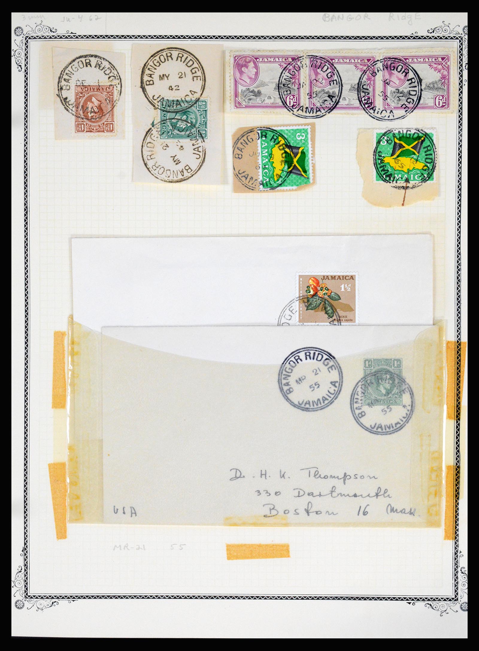 36195 0033 - Postzegelverzameling 36195 Jamaica stempelverzameling 1857-1960.