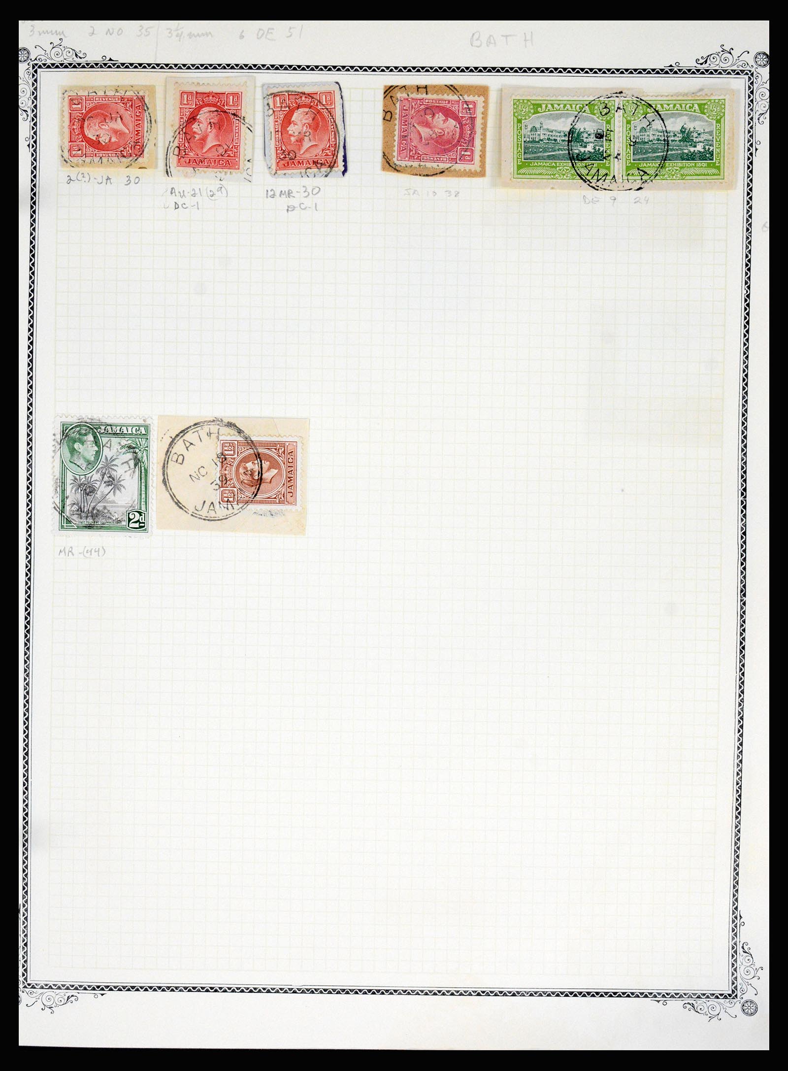 36195 0035 - Postzegelverzameling 36195 Jamaica stempelverzameling 1857-1960.