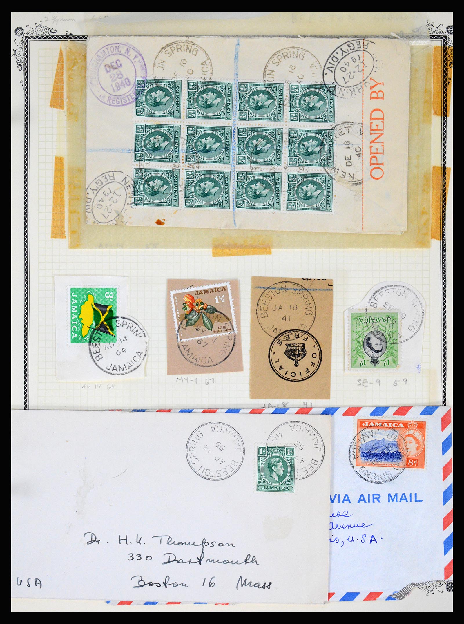 36195 0037 - Postzegelverzameling 36195 Jamaica stempelverzameling 1857-1960.