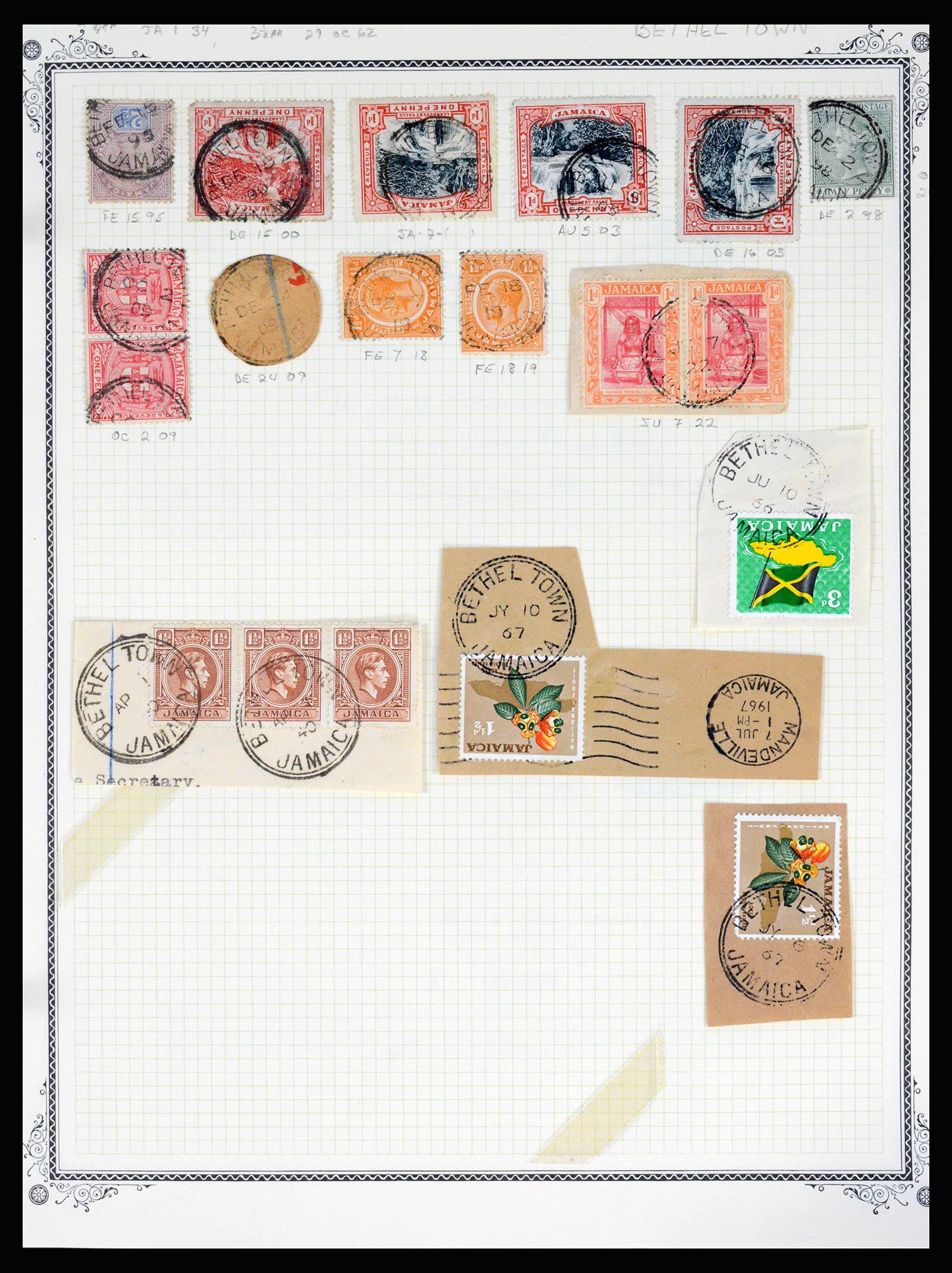 36195 0043 - Postzegelverzameling 36195 Jamaica stempelverzameling 1857-1960.