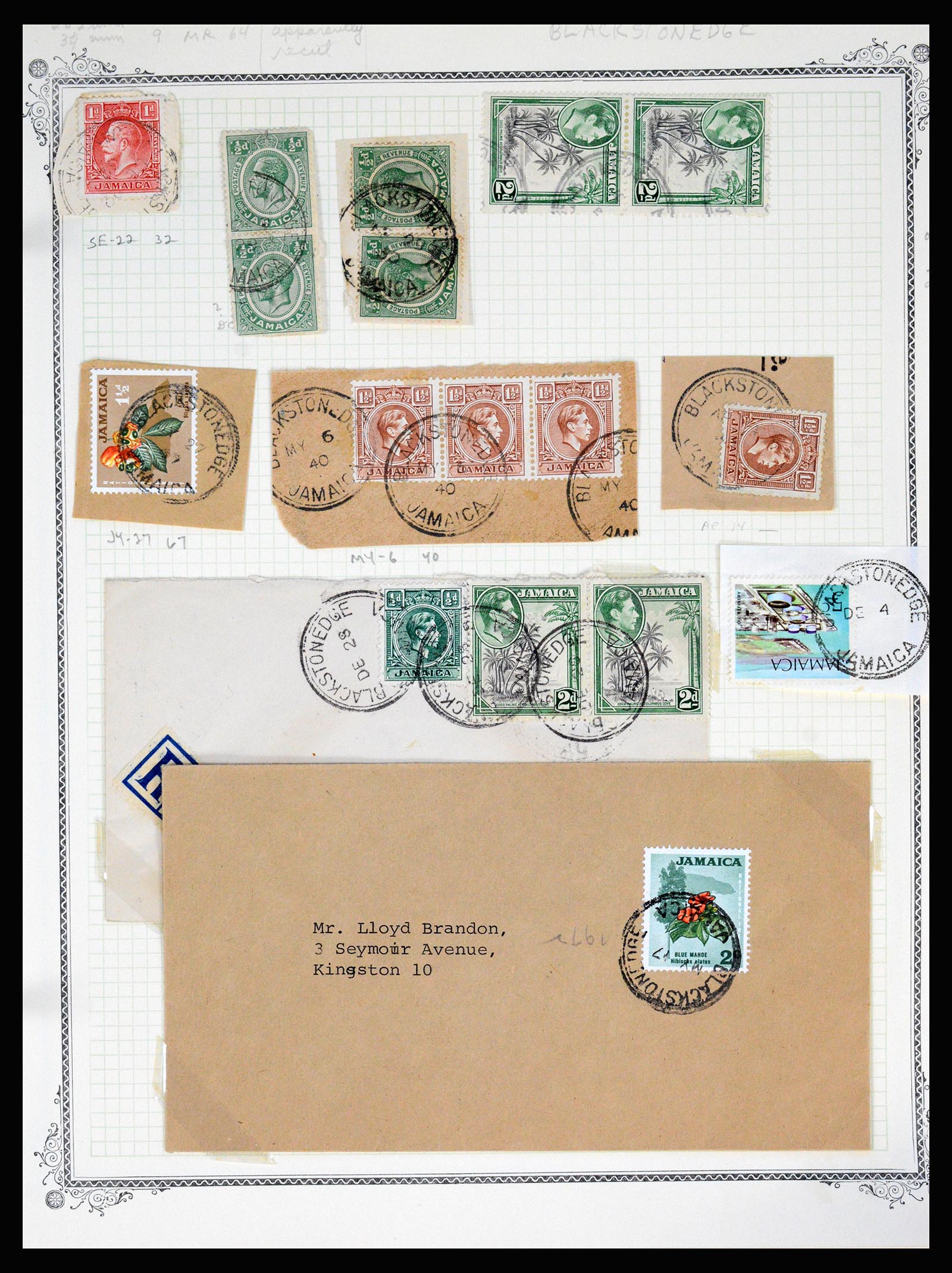 36195 0047 - Postzegelverzameling 36195 Jamaica stempelverzameling 1857-1960.