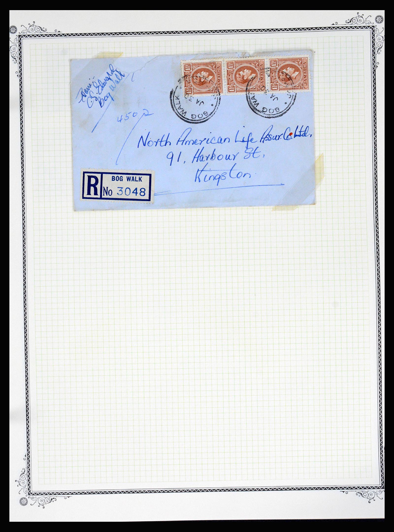 36195 0050 - Postzegelverzameling 36195 Jamaica stempelverzameling 1857-1960.