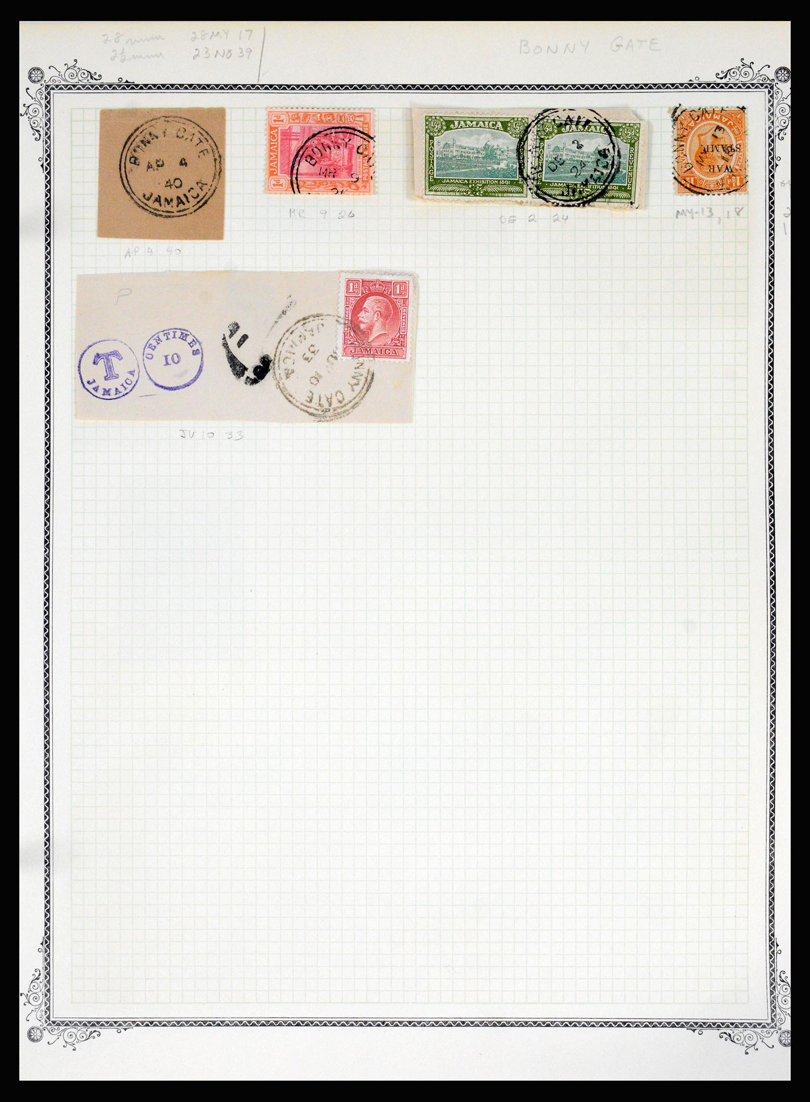 36195 0051 - Postzegelverzameling 36195 Jamaica stempelverzameling 1857-1960.