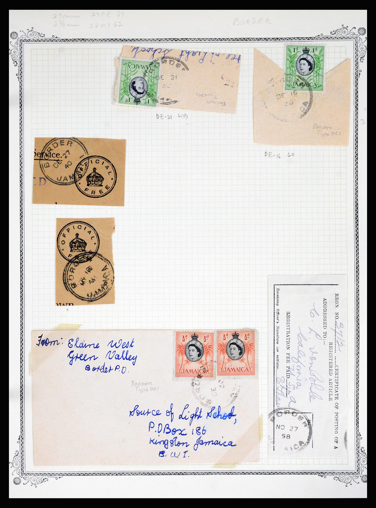 36195 0052 - Postzegelverzameling 36195 Jamaica stempelverzameling 1857-1960.