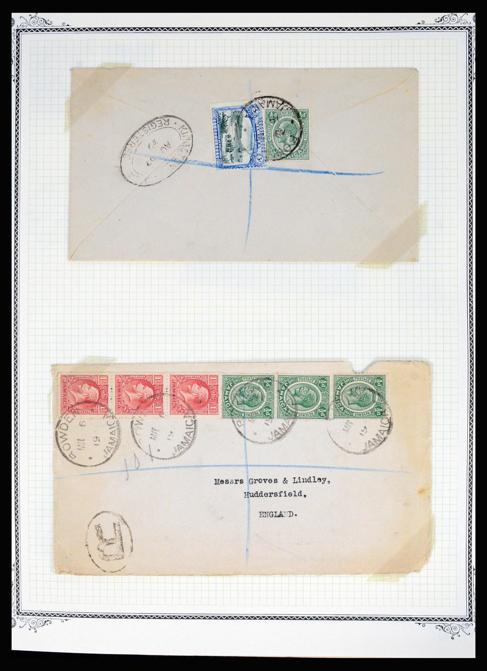 36195 0056 - Postzegelverzameling 36195 Jamaica stempelverzameling 1857-1960.
