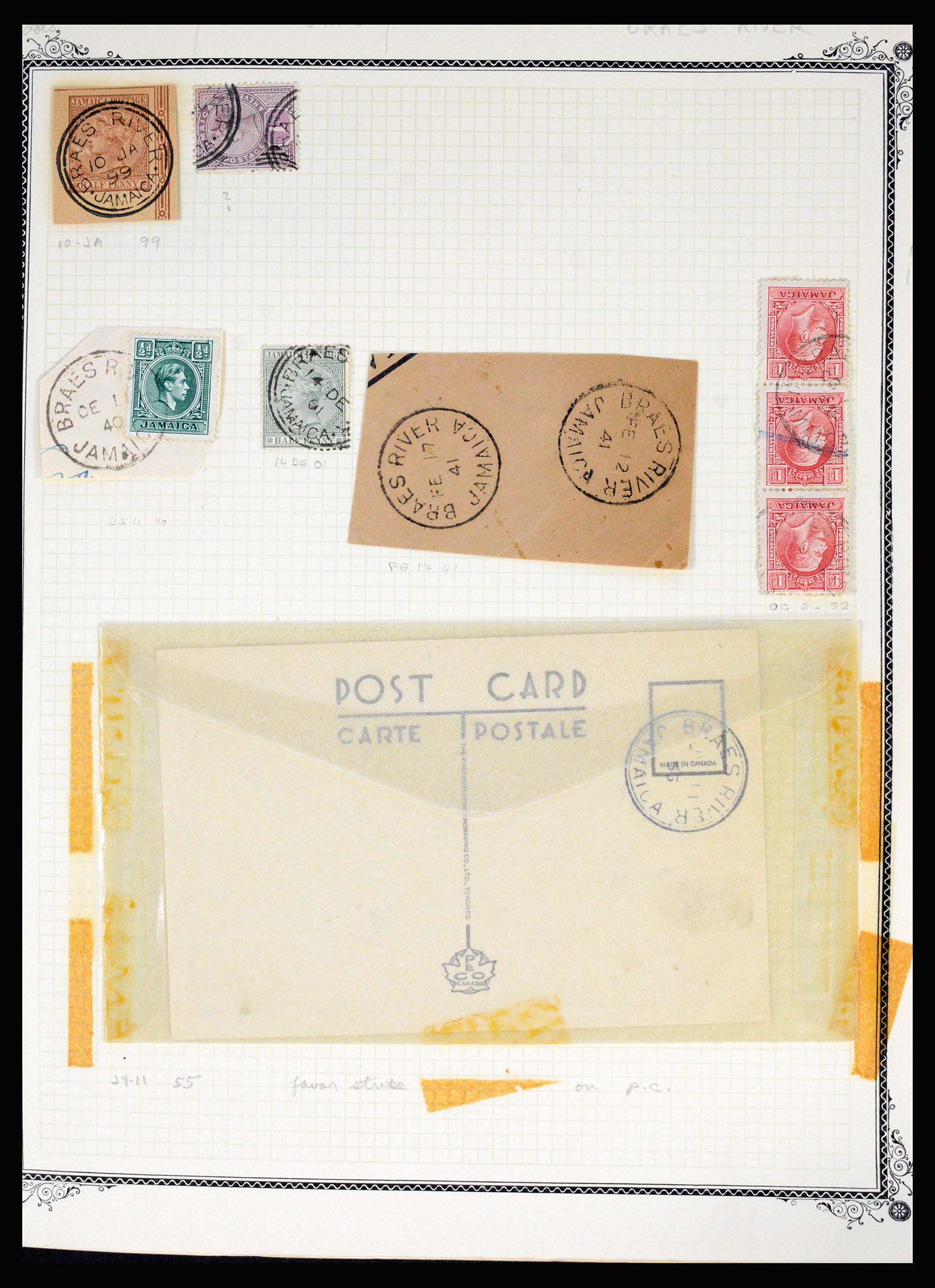 36195 0057 - Postzegelverzameling 36195 Jamaica stempelverzameling 1857-1960.