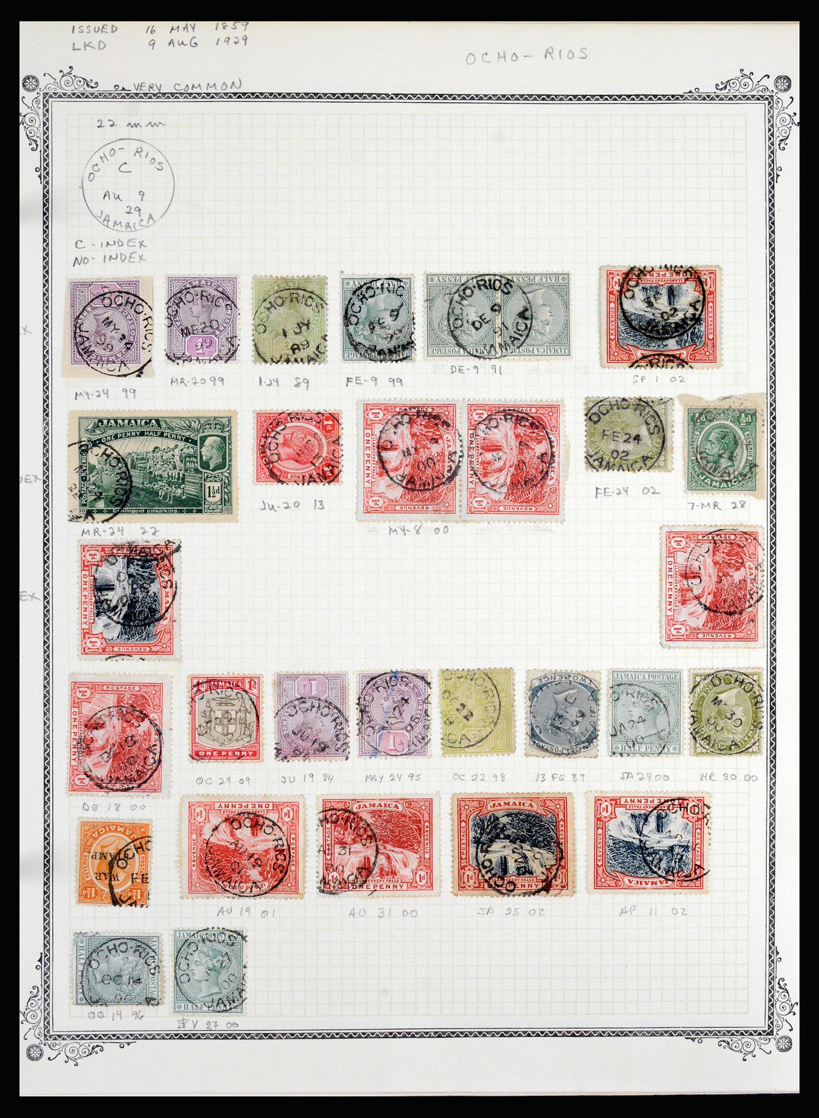 36195 1041 - Postzegelverzameling 36195 Jamaica stempelverzameling 1857-1960.