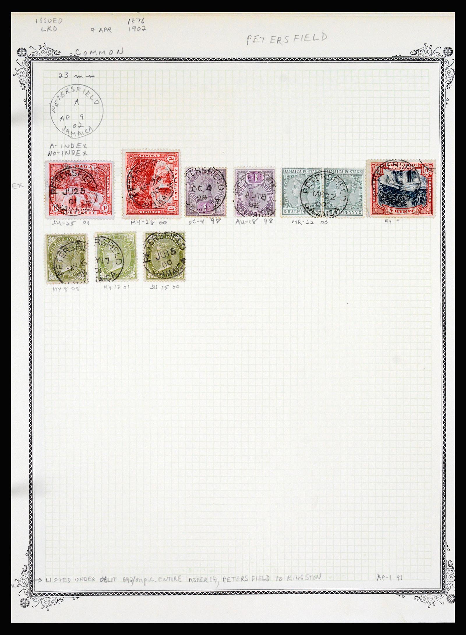 36195 1043 - Postzegelverzameling 36195 Jamaica stempelverzameling 1857-1960.