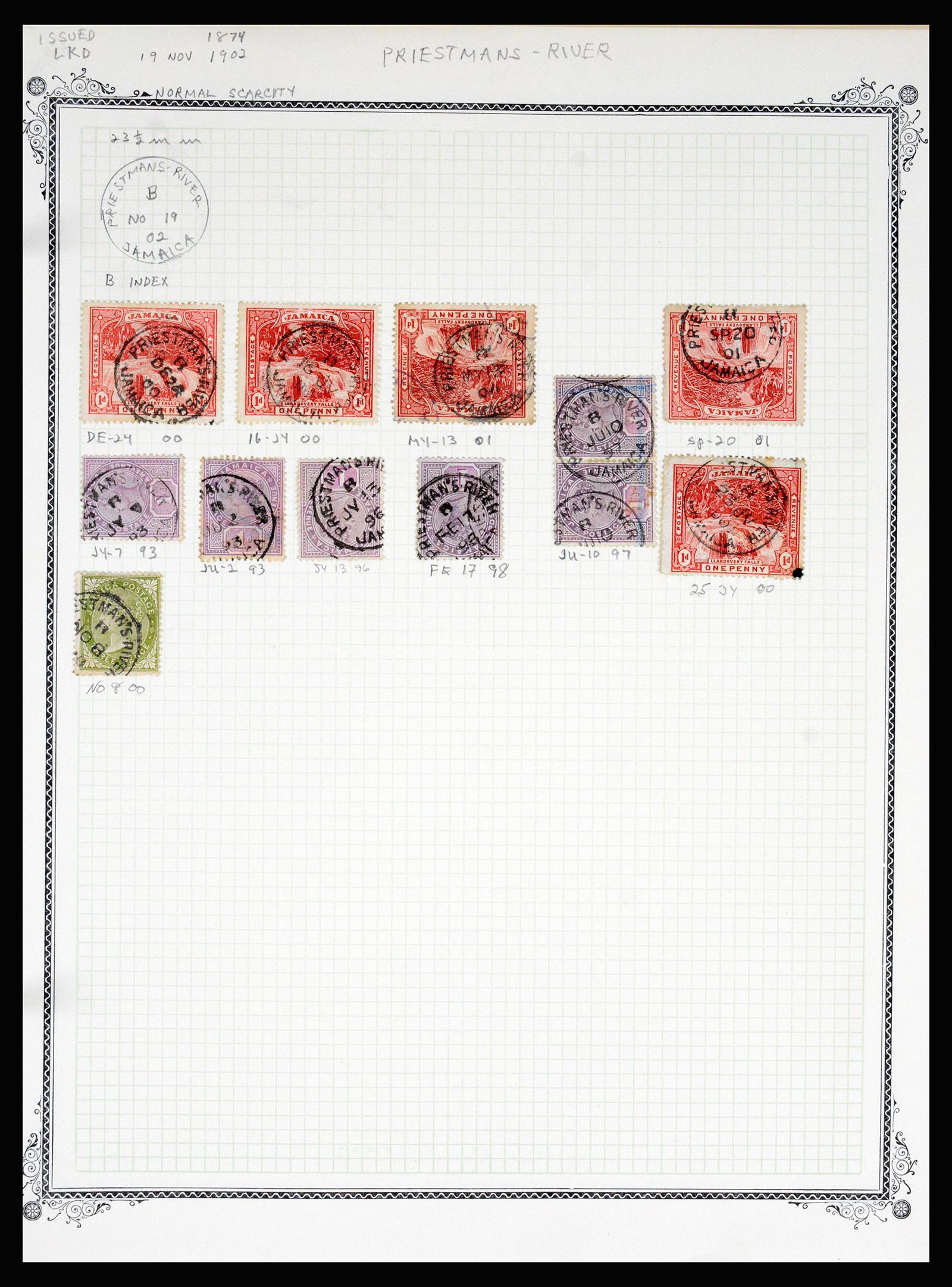 36195 1048 - Postzegelverzameling 36195 Jamaica stempelverzameling 1857-1960.