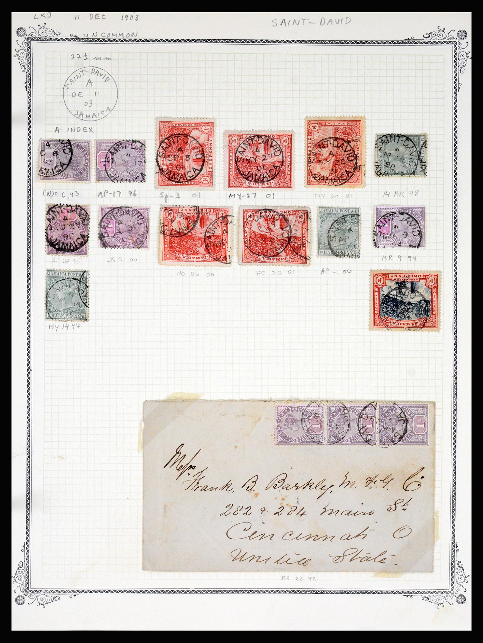 36195 1053 - Postzegelverzameling 36195 Jamaica stempelverzameling 1857-1960.