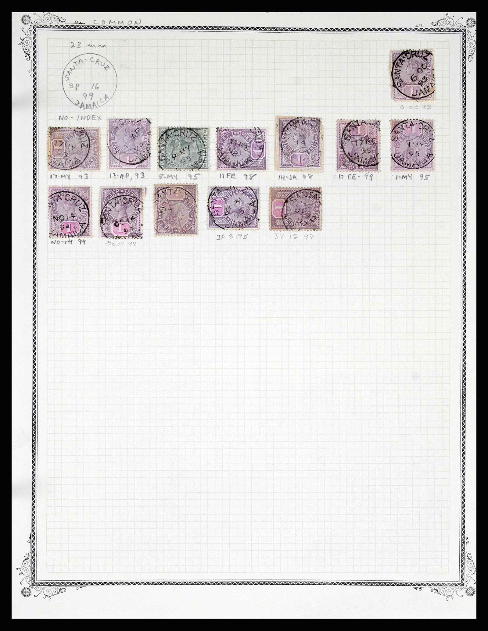 36195 1055 - Postzegelverzameling 36195 Jamaica stempelverzameling 1857-1960.