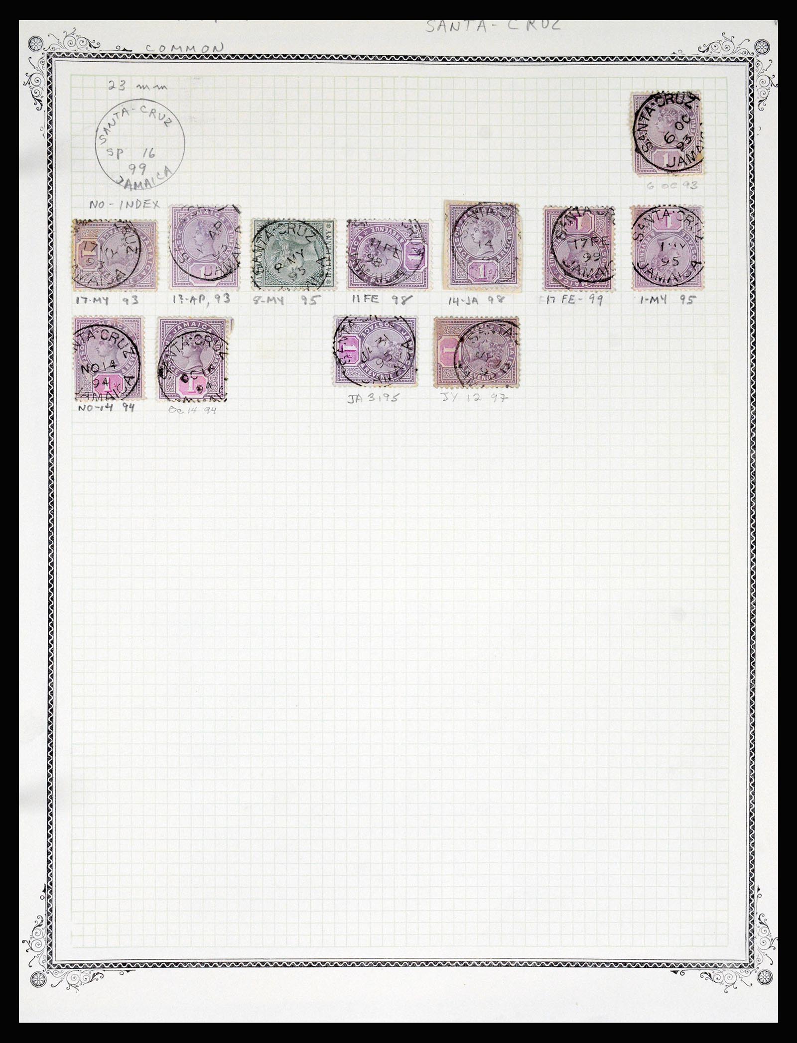 36195 1056 - Postzegelverzameling 36195 Jamaica stempelverzameling 1857-1960.