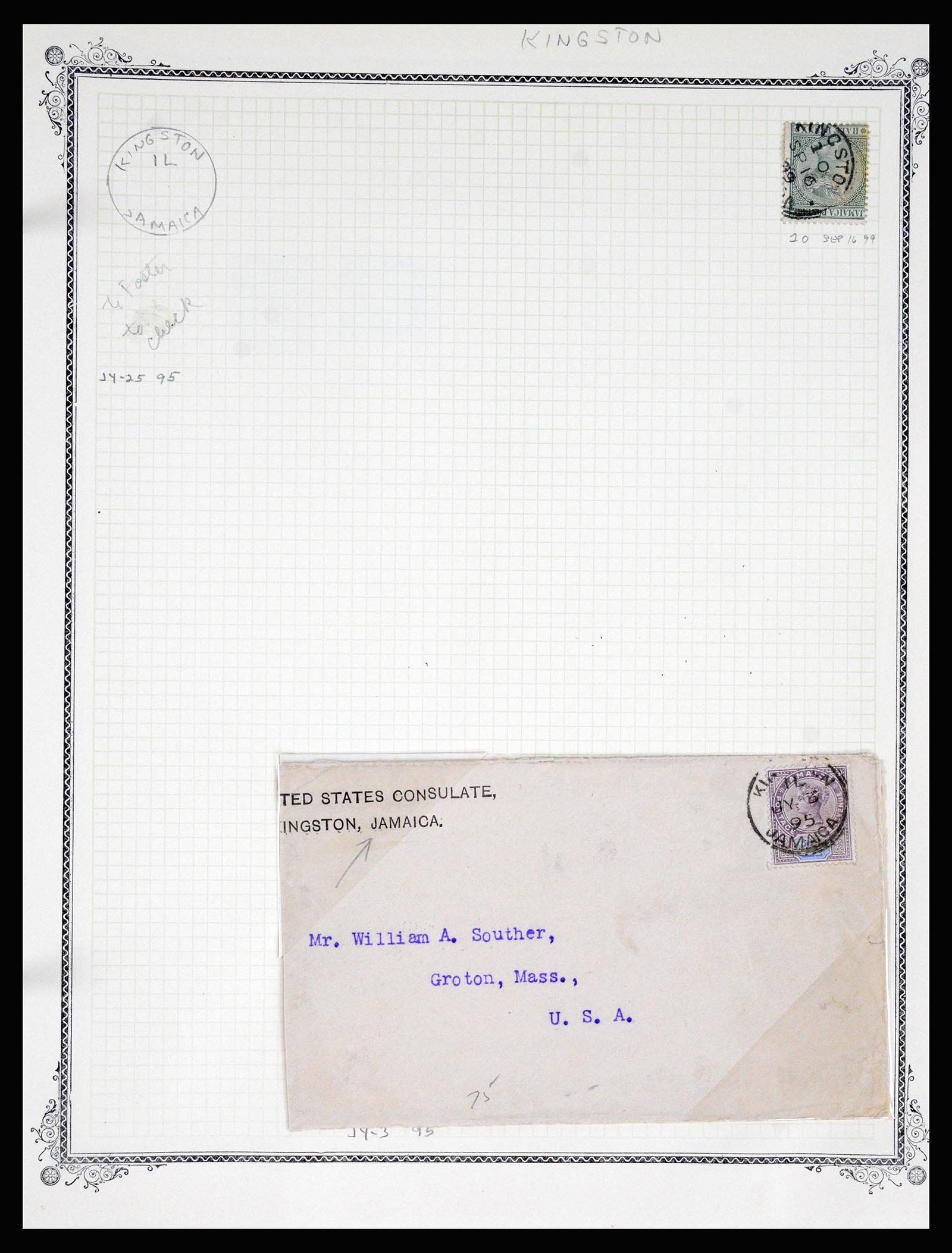 36195 1081 - Postzegelverzameling 36195 Jamaica stempelverzameling 1857-1960.