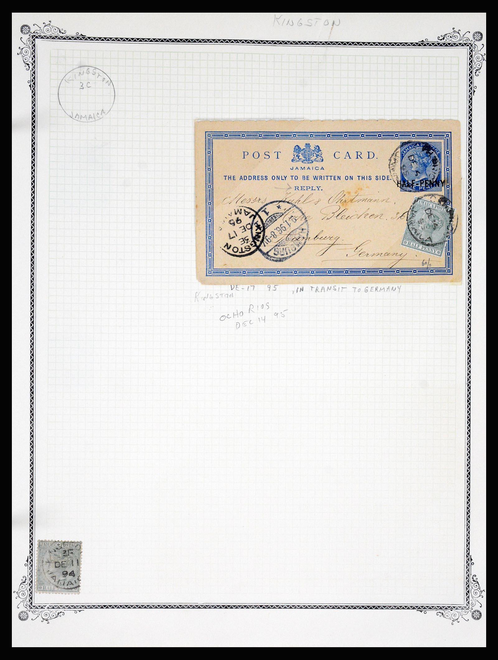 36195 1084 - Postzegelverzameling 36195 Jamaica stempelverzameling 1857-1960.