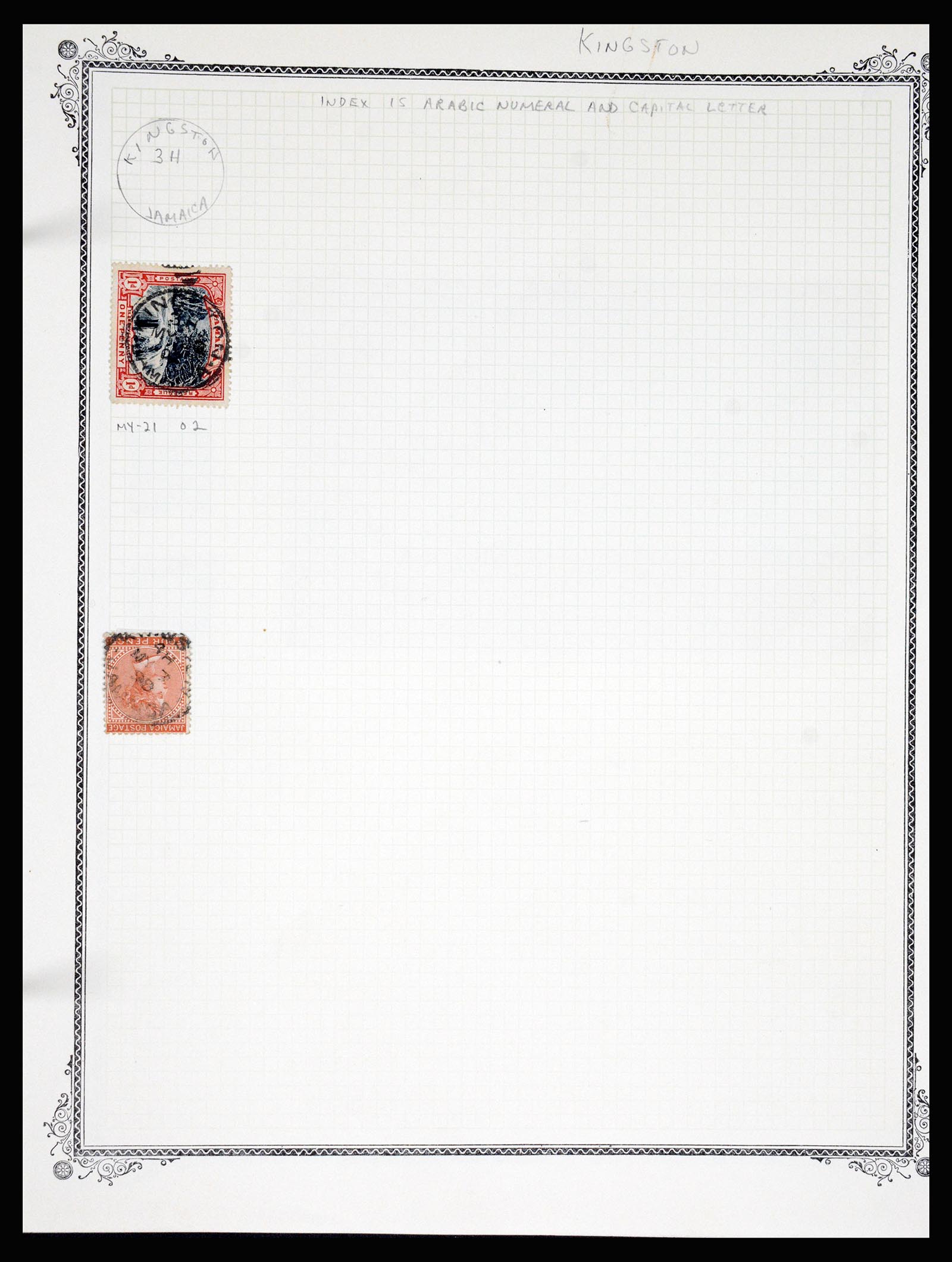 36195 1085 - Postzegelverzameling 36195 Jamaica stempelverzameling 1857-1960.