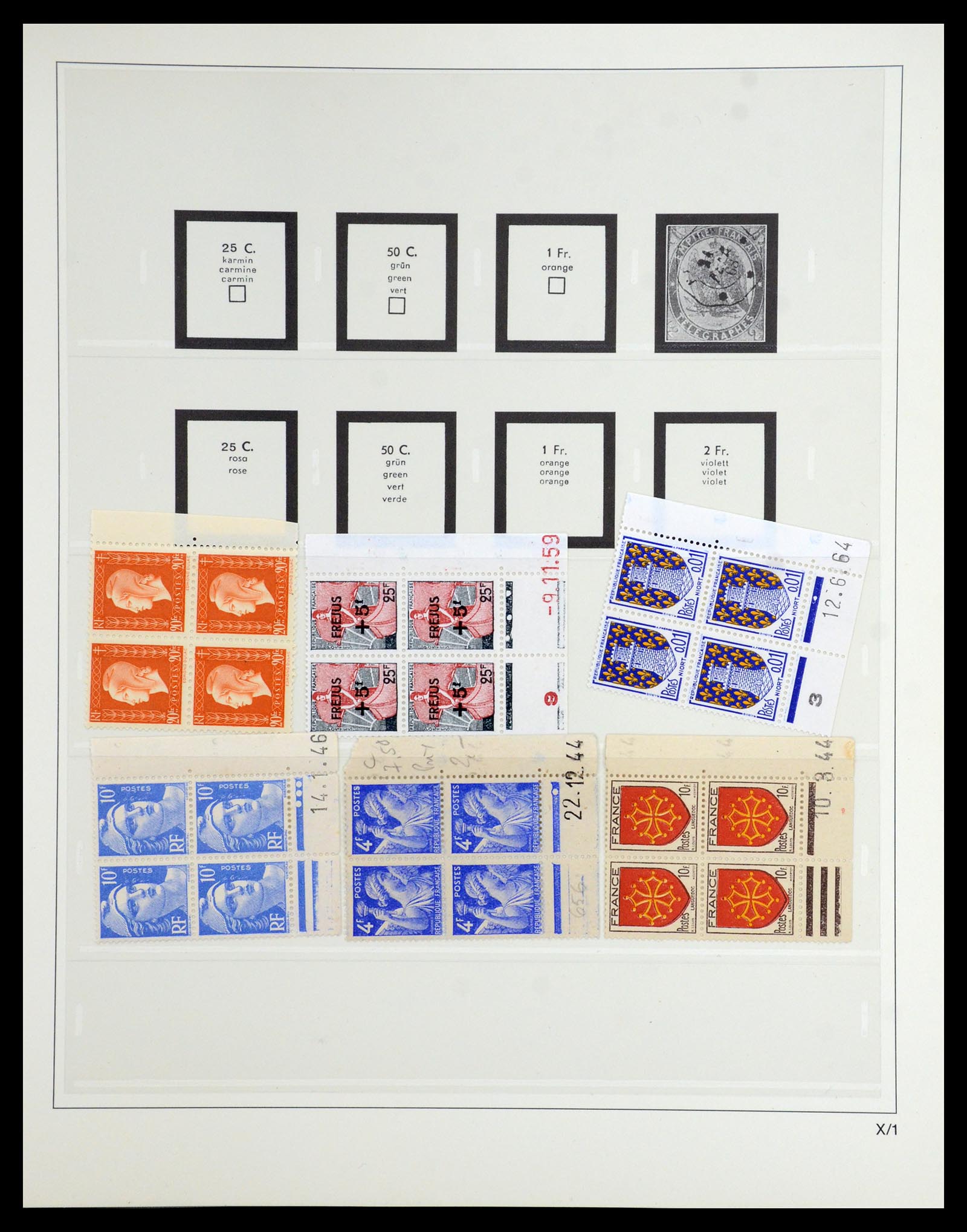 36201 0034 - Postzegelverzameling 36201 Frankrijk 1900-2019!