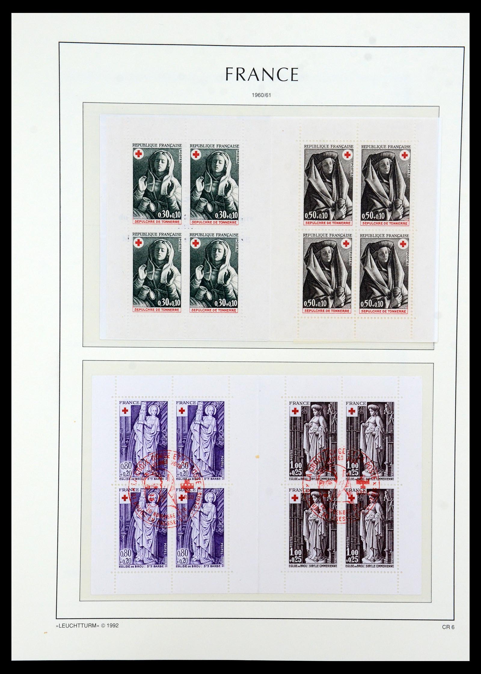 36202 021 - Stamp collection 36202 France red cross booklets 1952-2005.