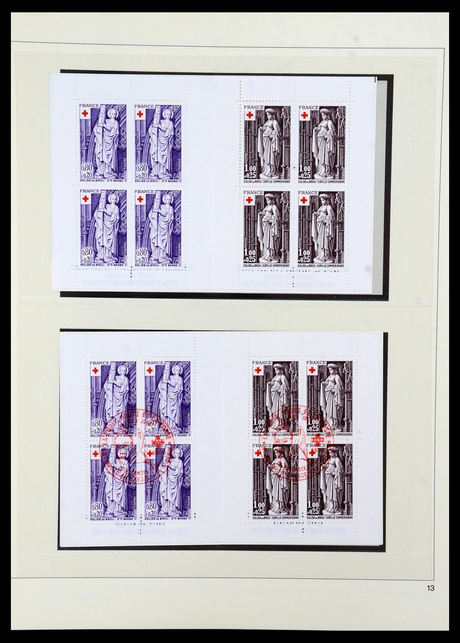 36202 023 - Stamp collection 36202 France red cross booklets 1952-2005.