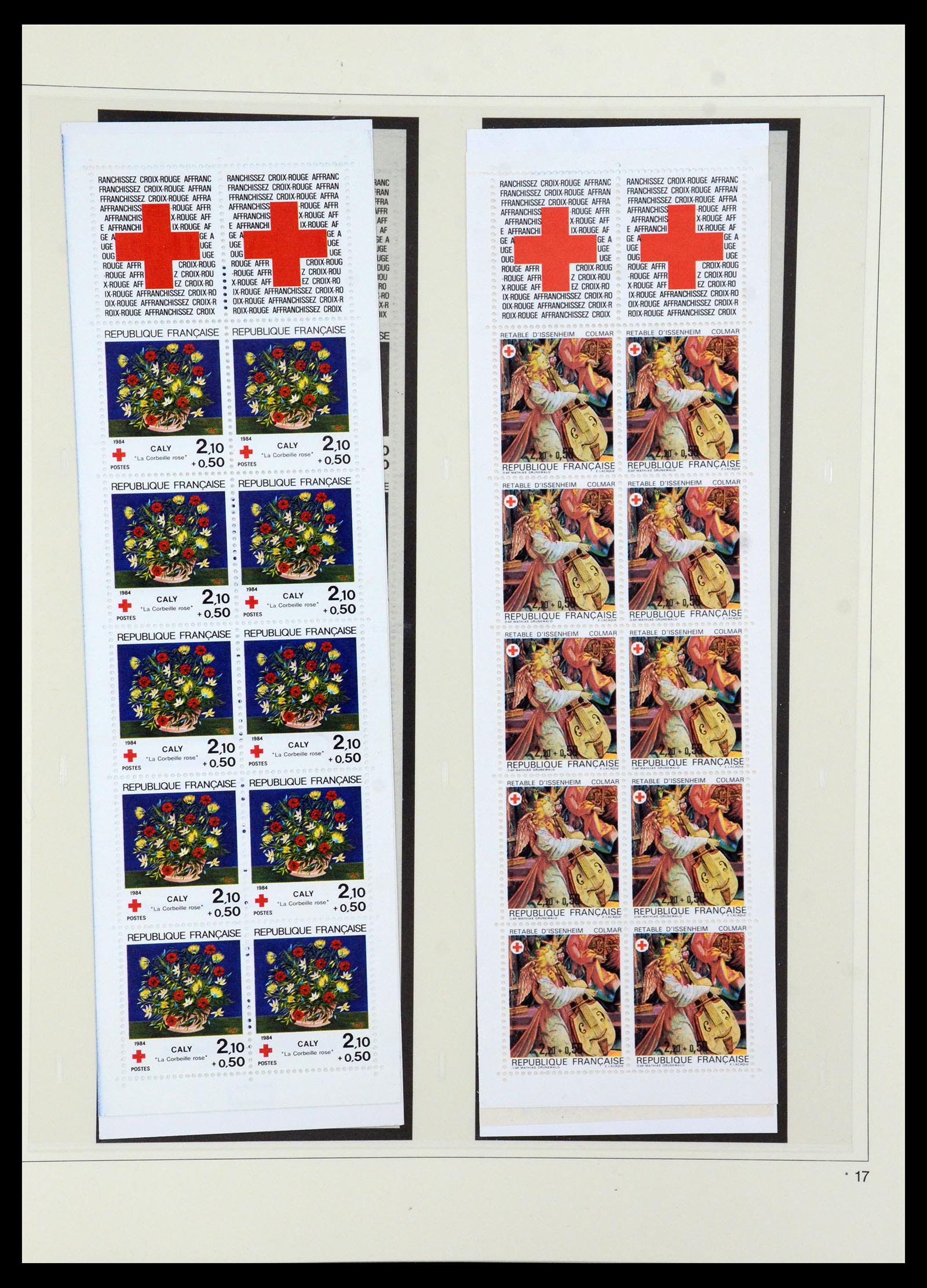 36202 029 - Stamp collection 36202 France red cross booklets 1952-2005.