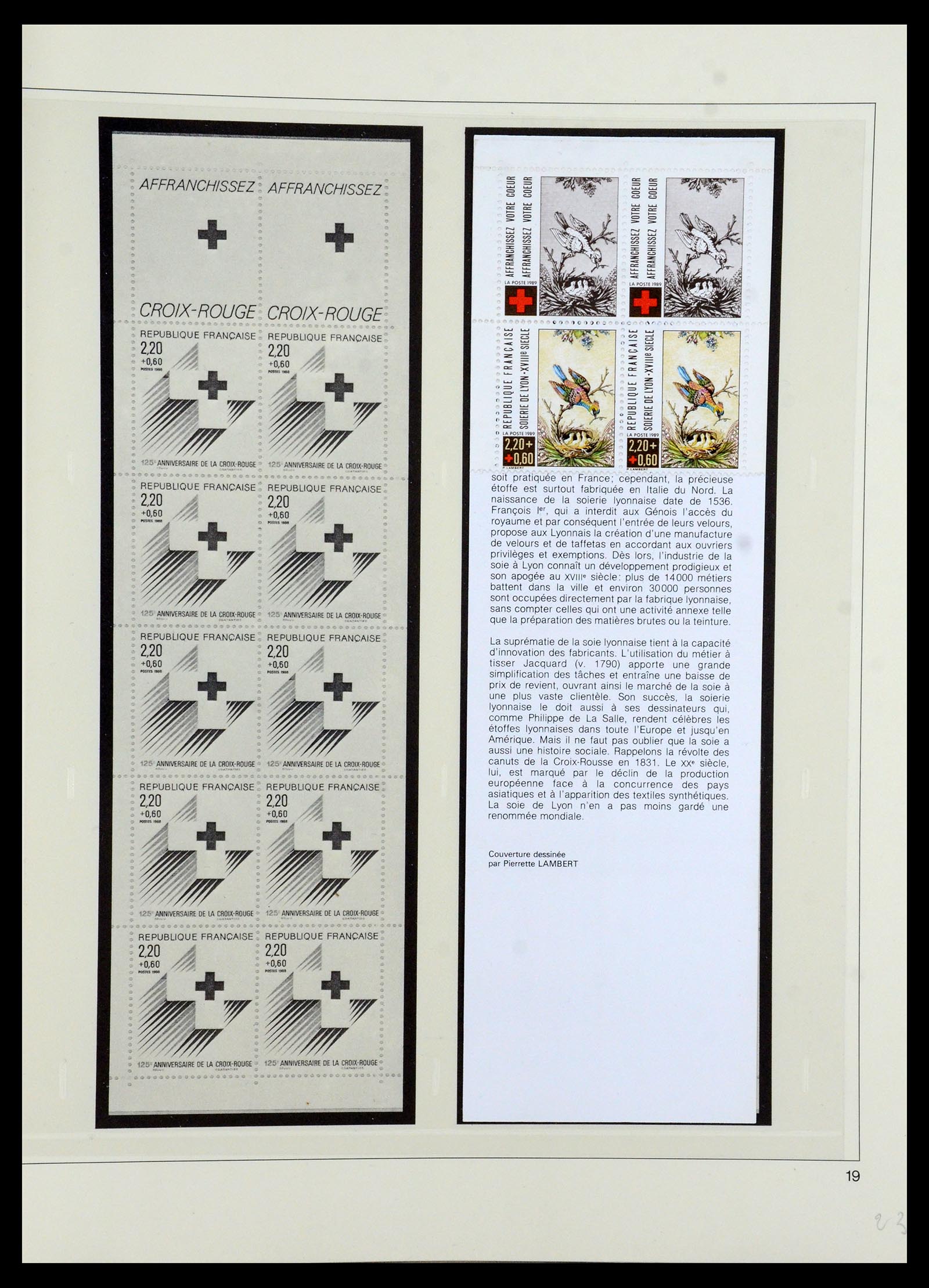 36202 036 - Stamp collection 36202 France red cross booklets 1952-2005.