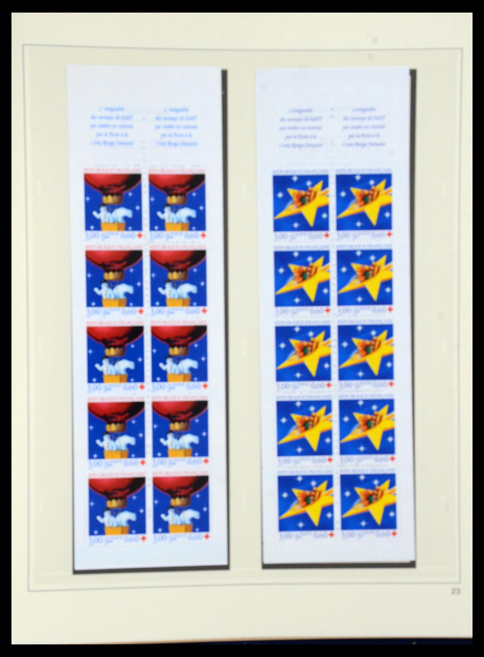 36202 045 - Stamp collection 36202 France red cross booklets 1952-2005.
