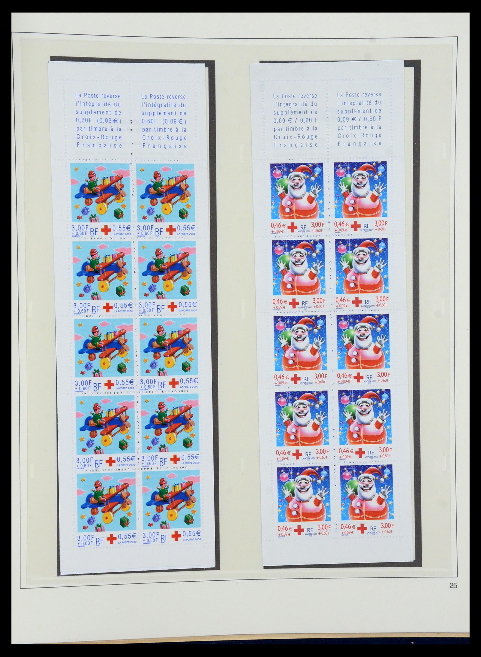 36202 047 - Stamp collection 36202 France red cross booklets 1952-2005.