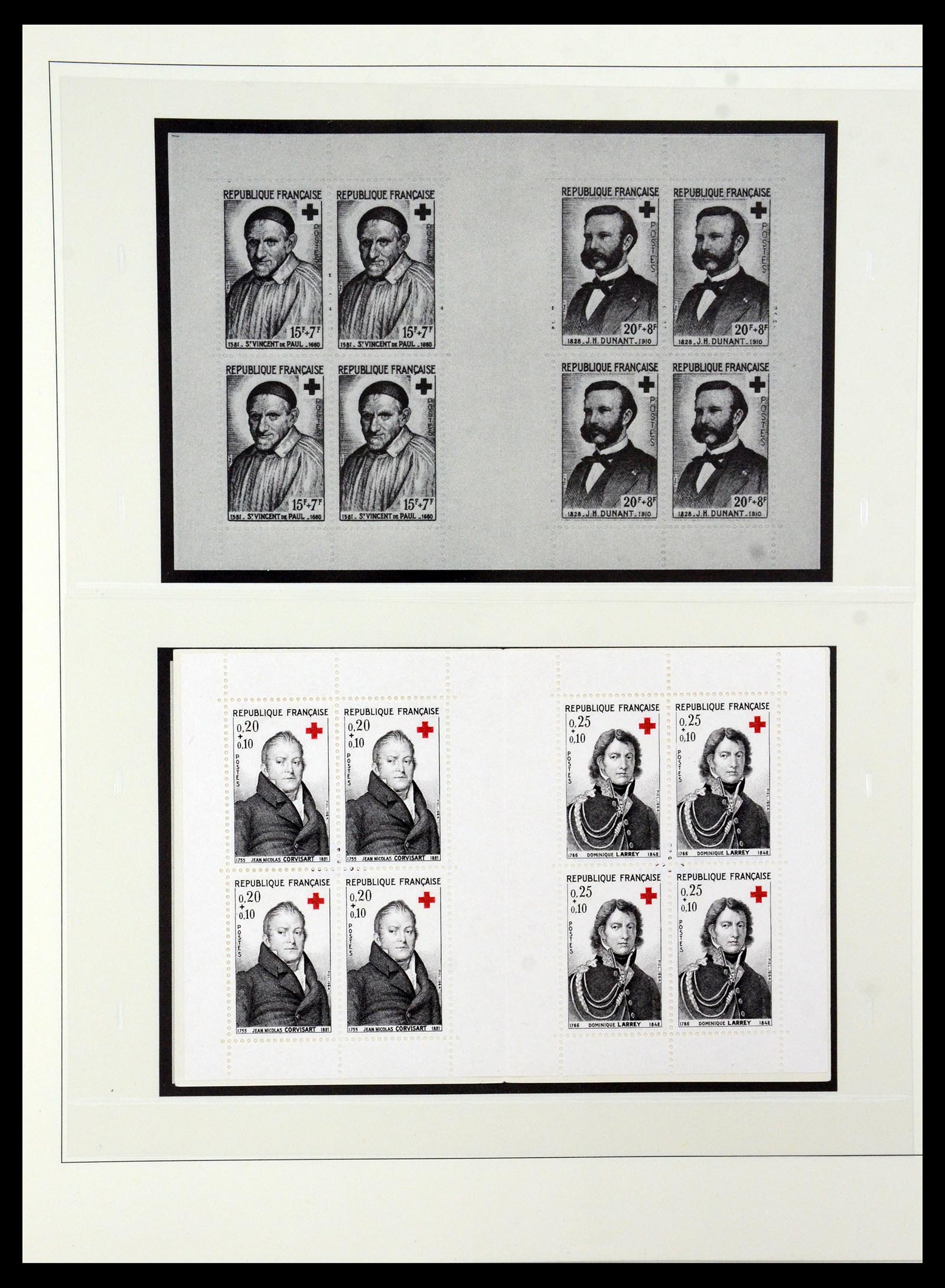 36202 053 - Stamp collection 36202 France red cross booklets 1952-2005.