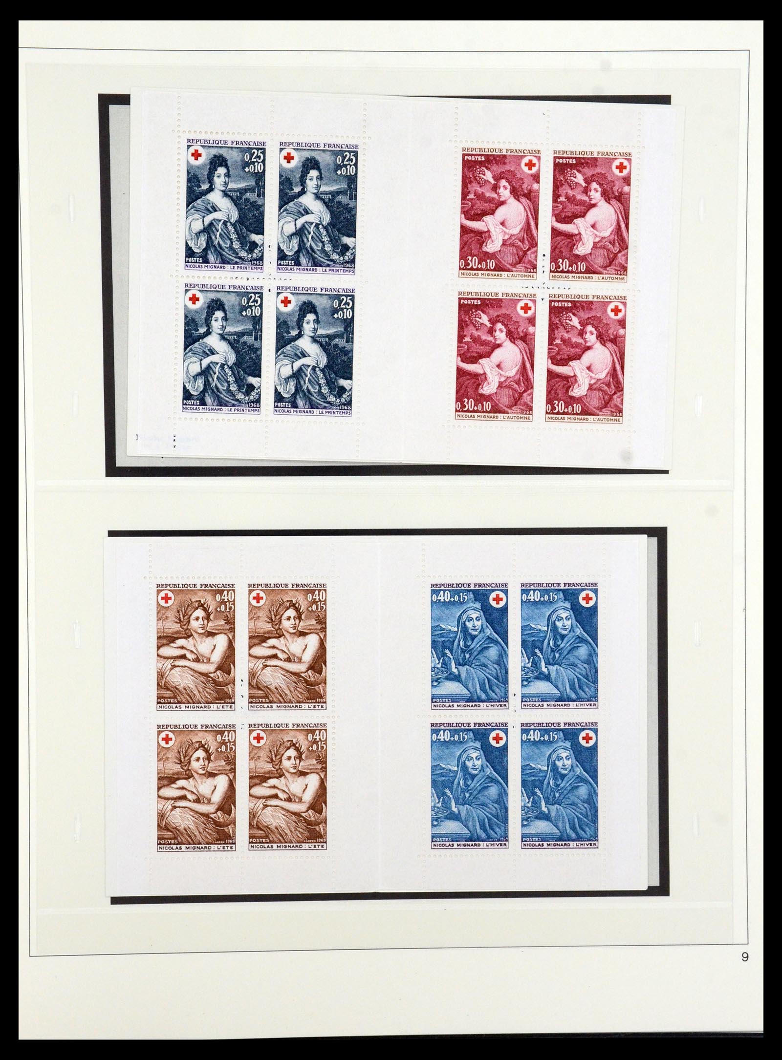 36202 058 - Stamp collection 36202 France red cross booklets 1952-2005.