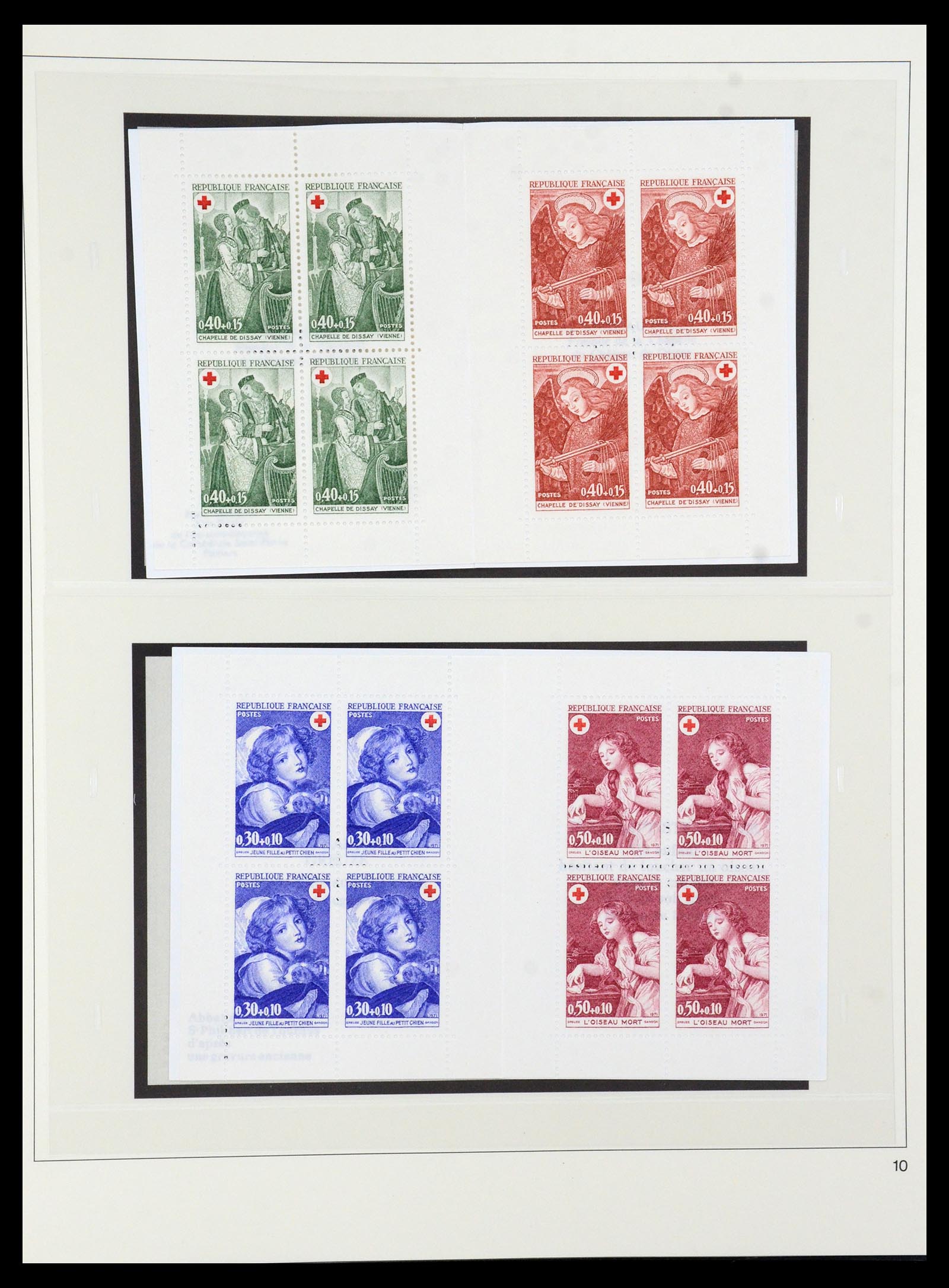 36202 059 - Stamp collection 36202 France red cross booklets 1952-2005.