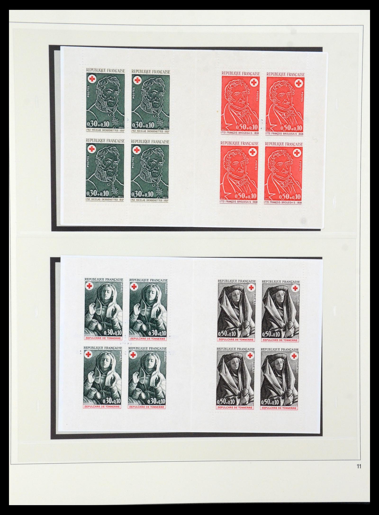 36202 060 - Stamp collection 36202 France red cross booklets 1952-2005.