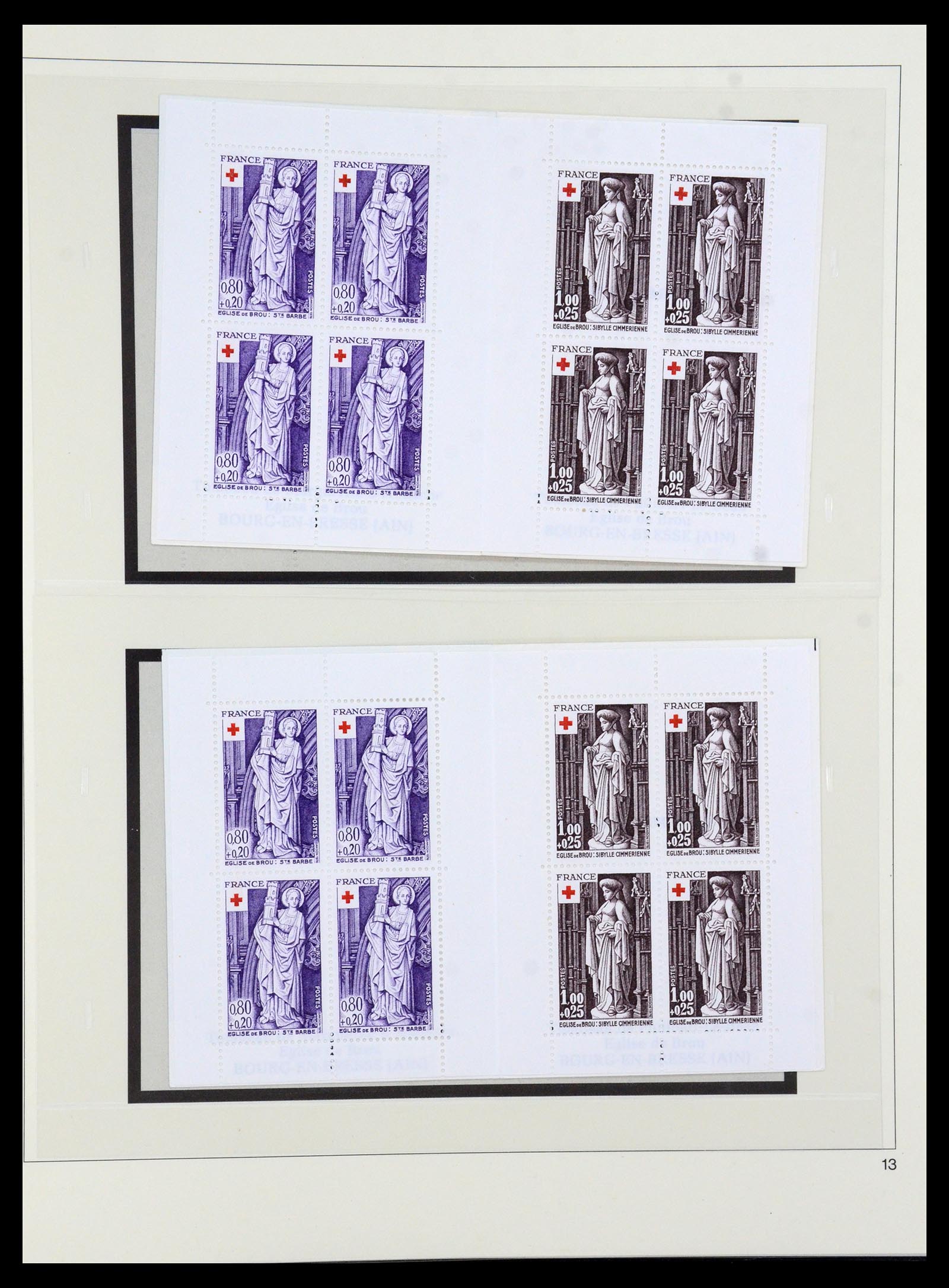 36202 062 - Stamp collection 36202 France red cross booklets 1952-2005.