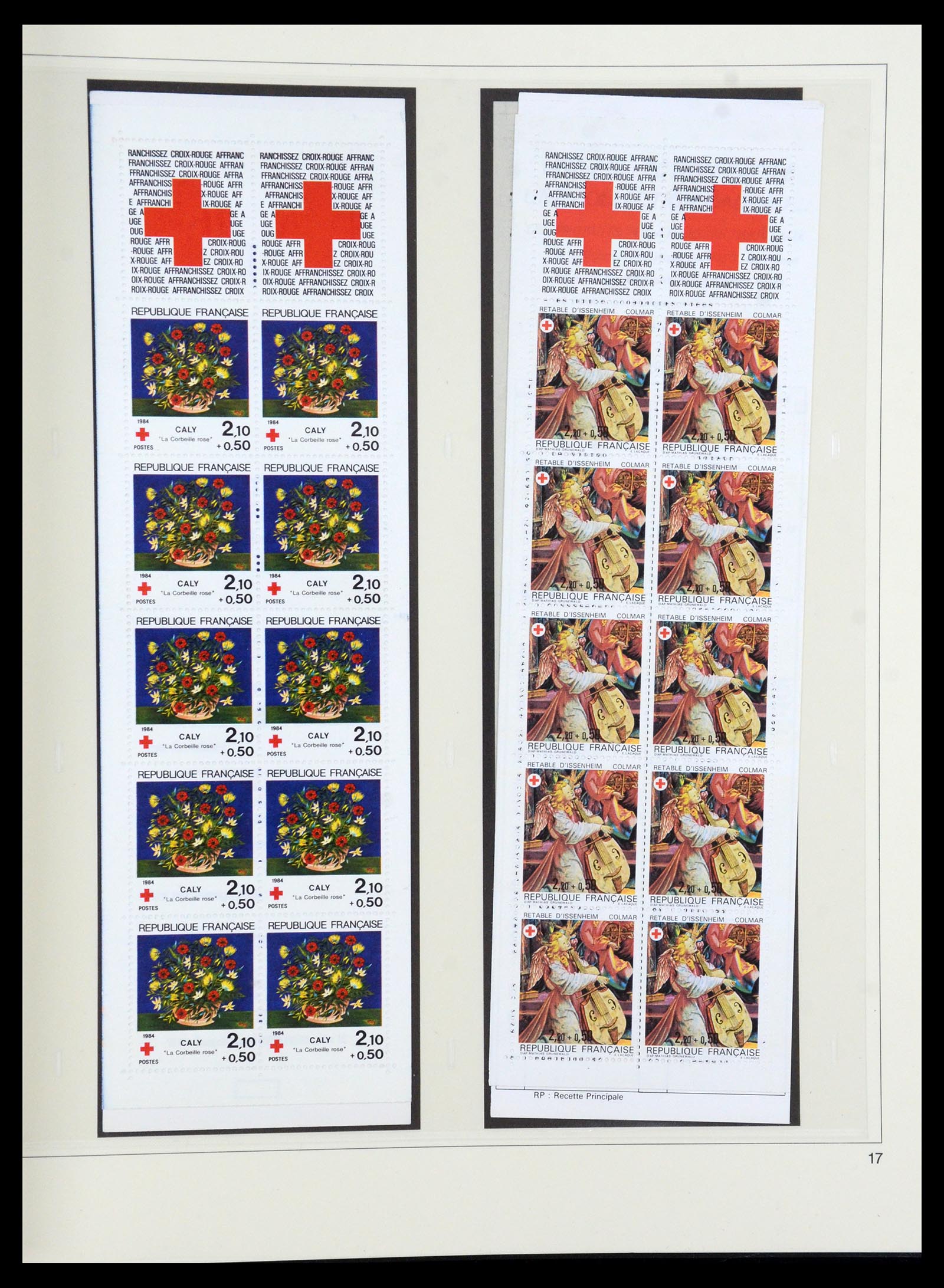 36202 066 - Stamp collection 36202 France red cross booklets 1952-2005.