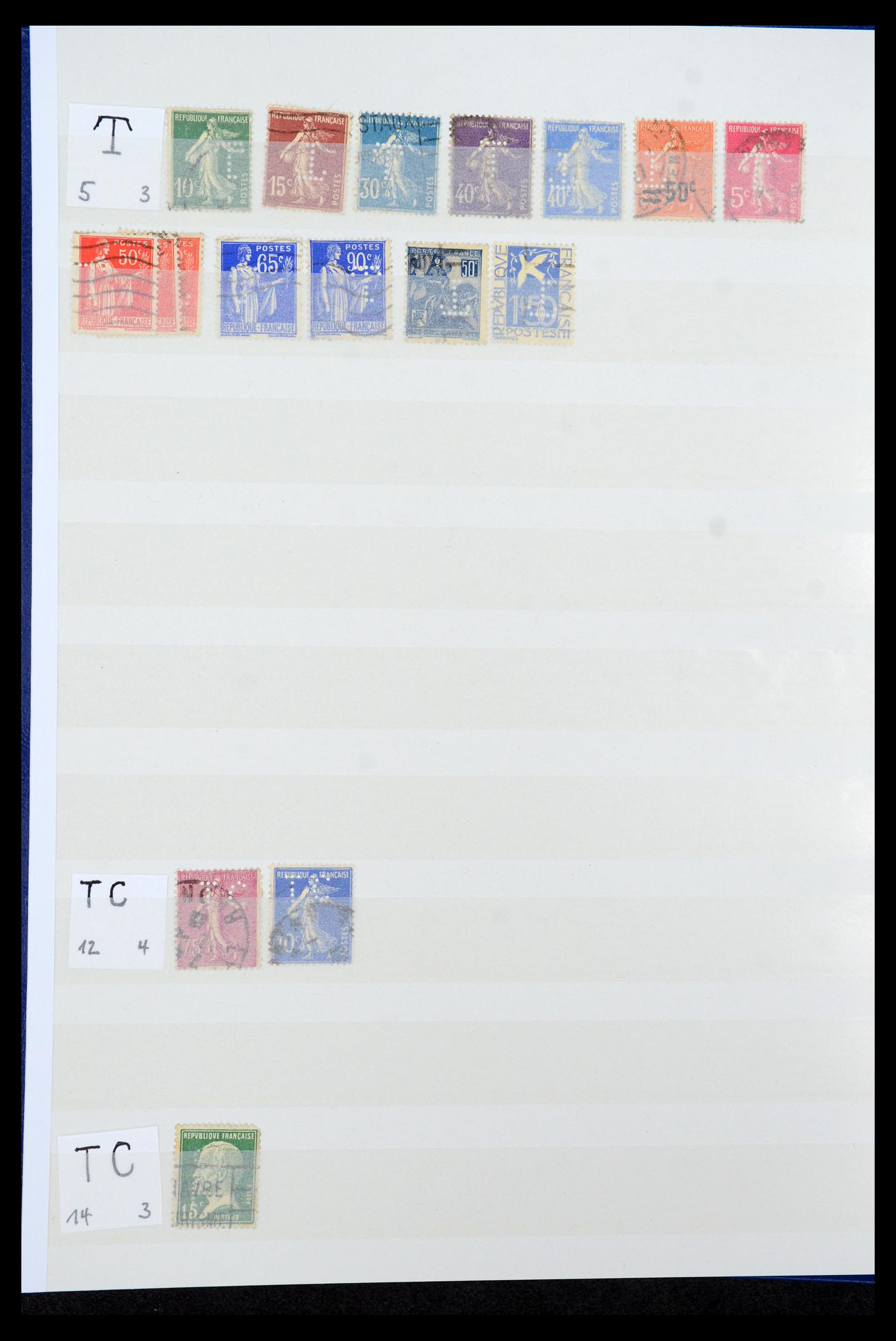 36224 012 - Stamp collection 36224 World perfins 1890-1950.