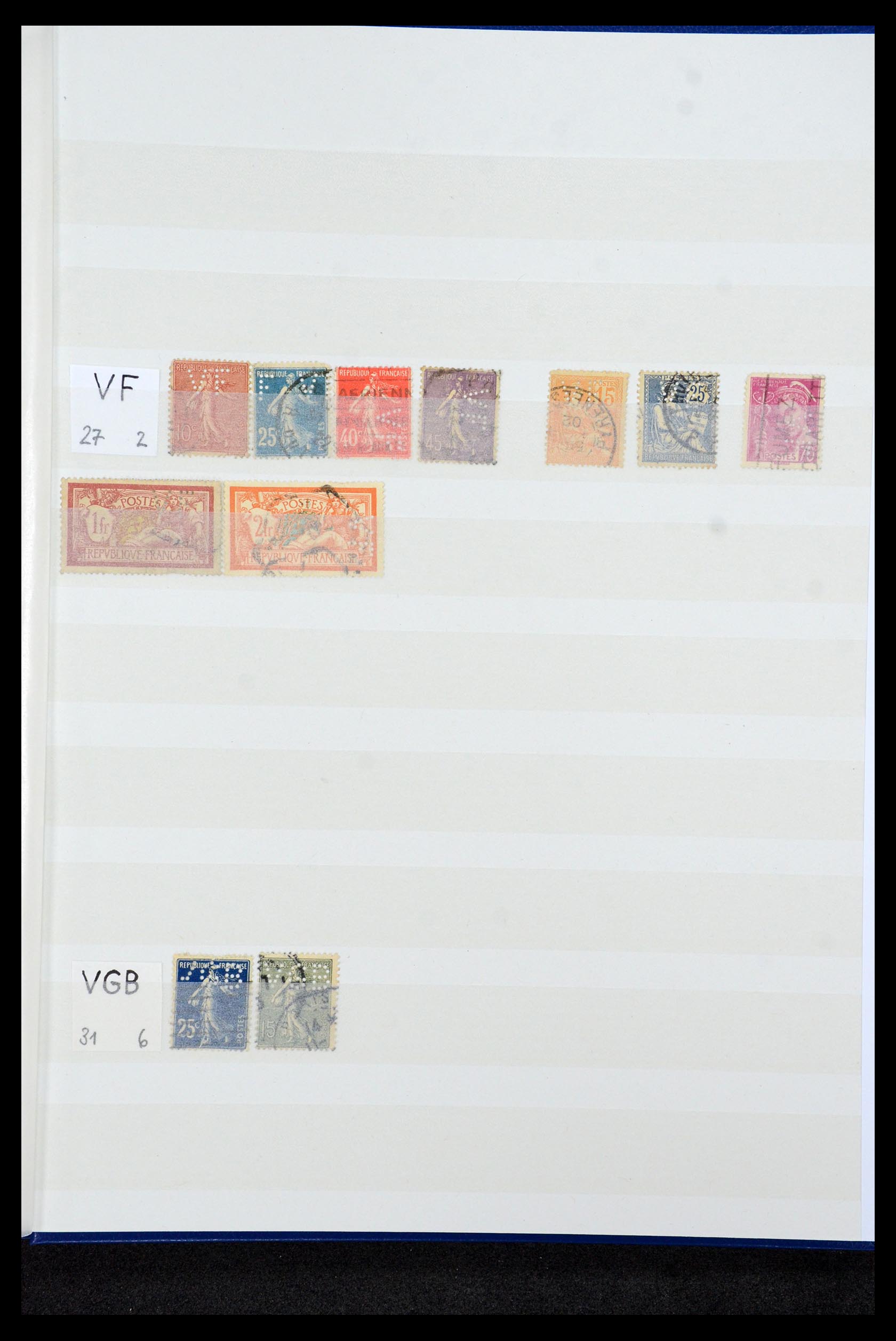 36224 021 - Postzegelverzameling 36224 Wereld perfins 1890-1950.