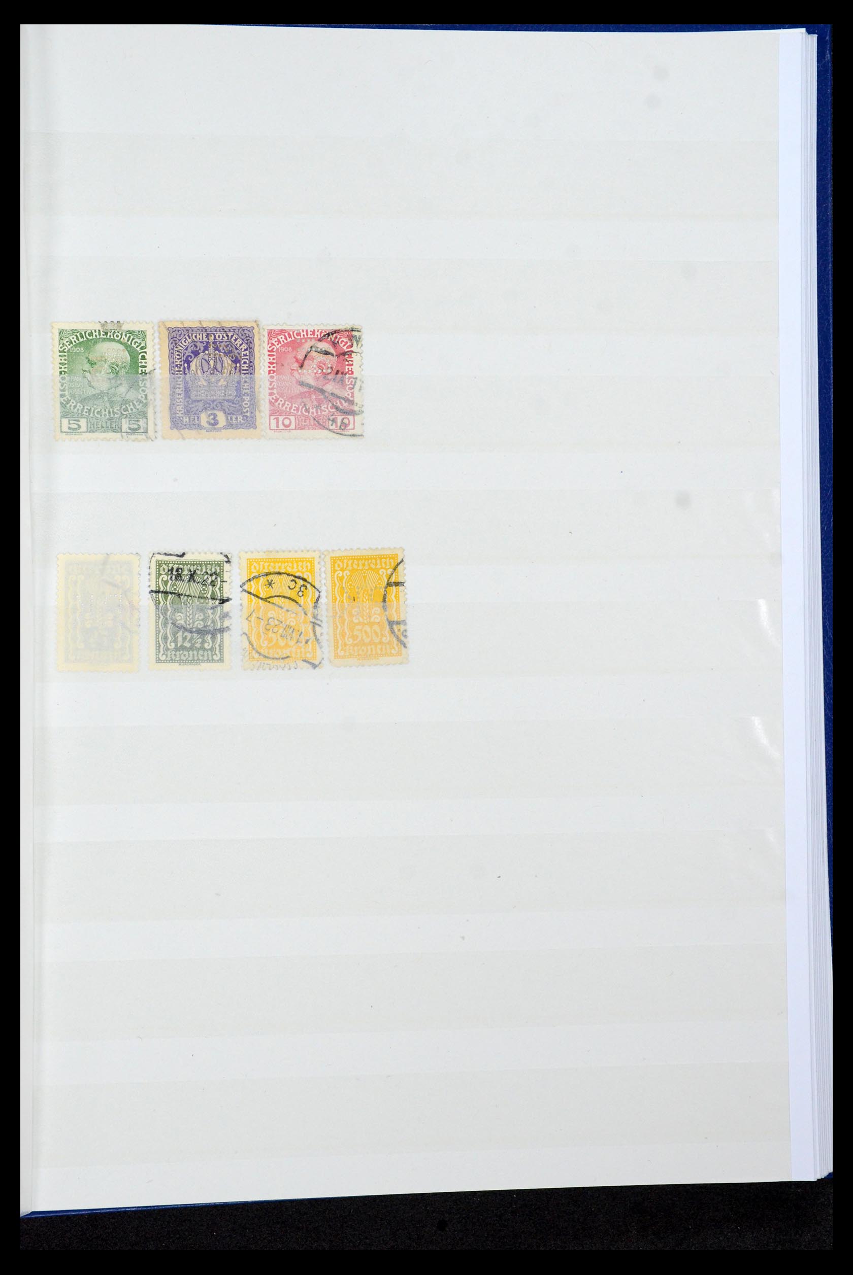 36224 089 - Postzegelverzameling 36224 Wereld perfins 1890-1950.