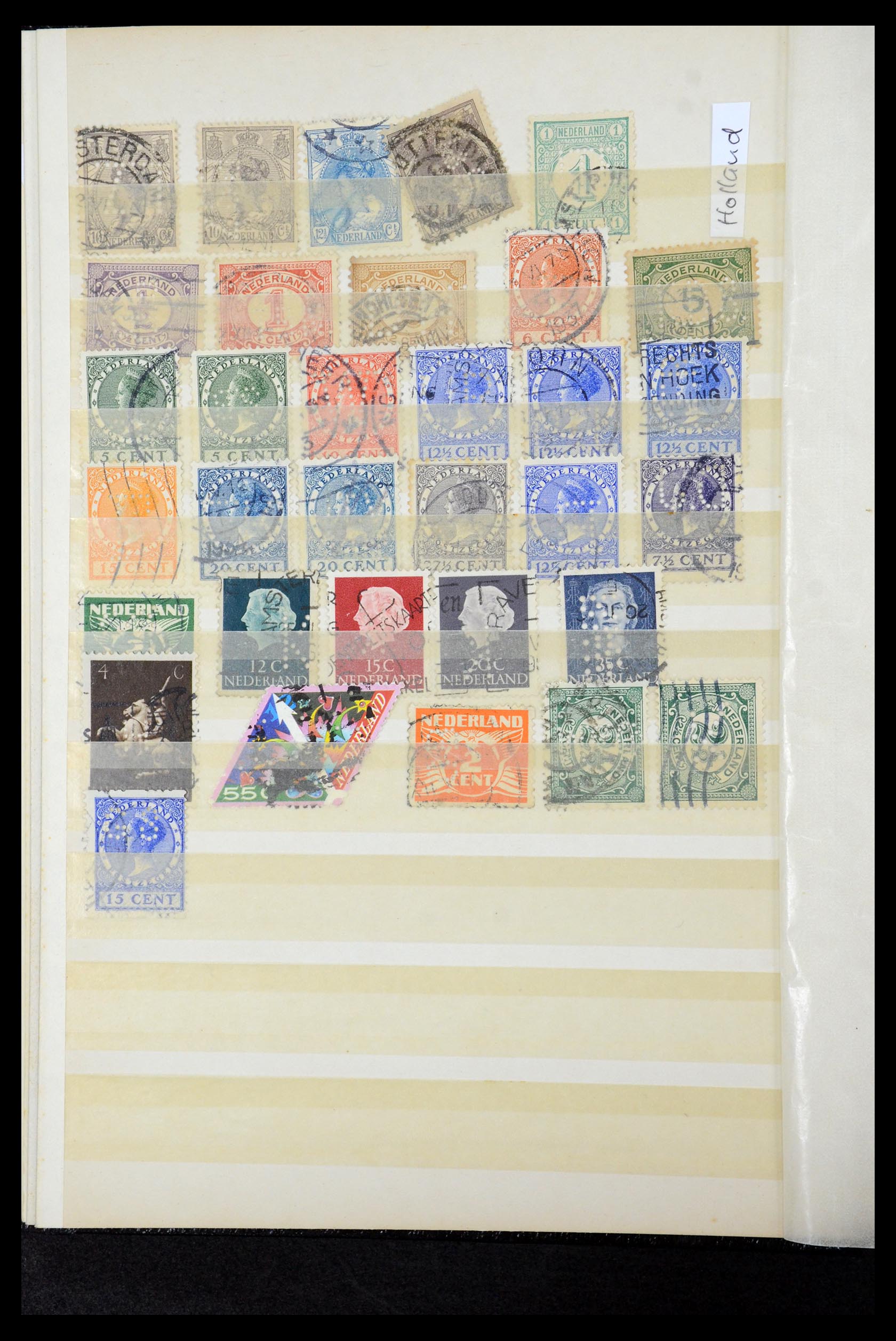 36224 316 - Postzegelverzameling 36224 Wereld perfins 1890-1950.