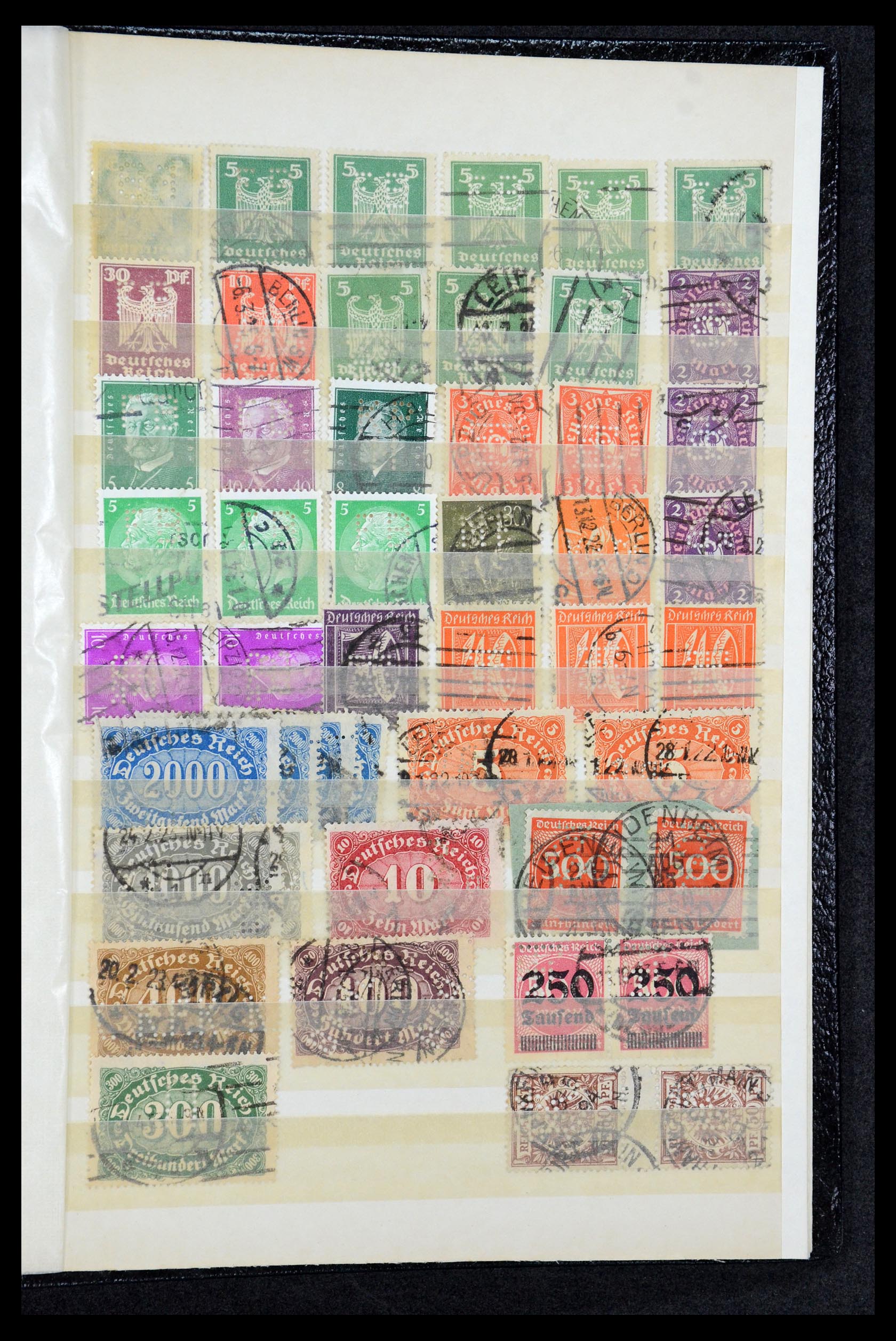 36224 342 - Postzegelverzameling 36224 Wereld perfins 1890-1950.