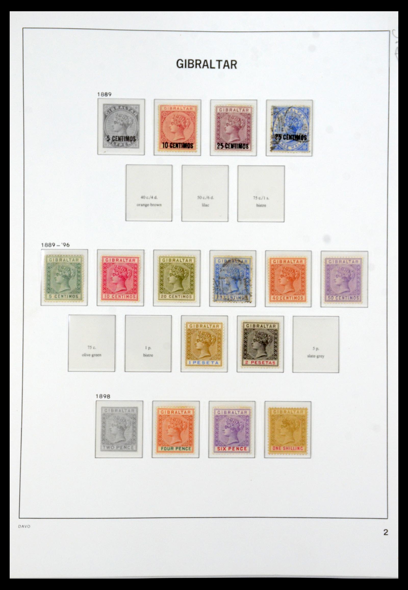 36233 002 - Postzegelverzameling 36233 Gibraltar en Malta 1884-1964.