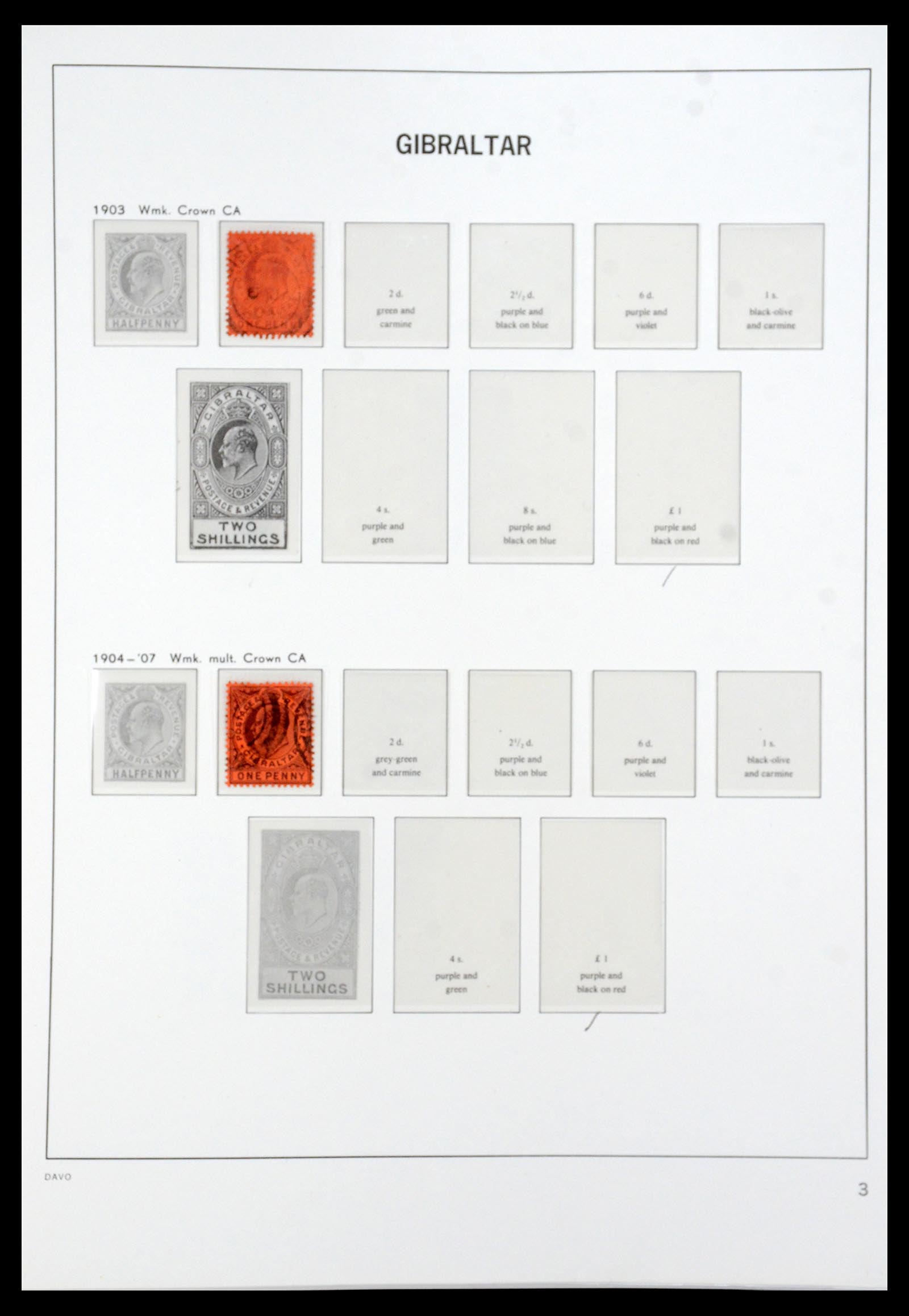 36233 003 - Postzegelverzameling 36233 Gibraltar en Malta 1884-1964.