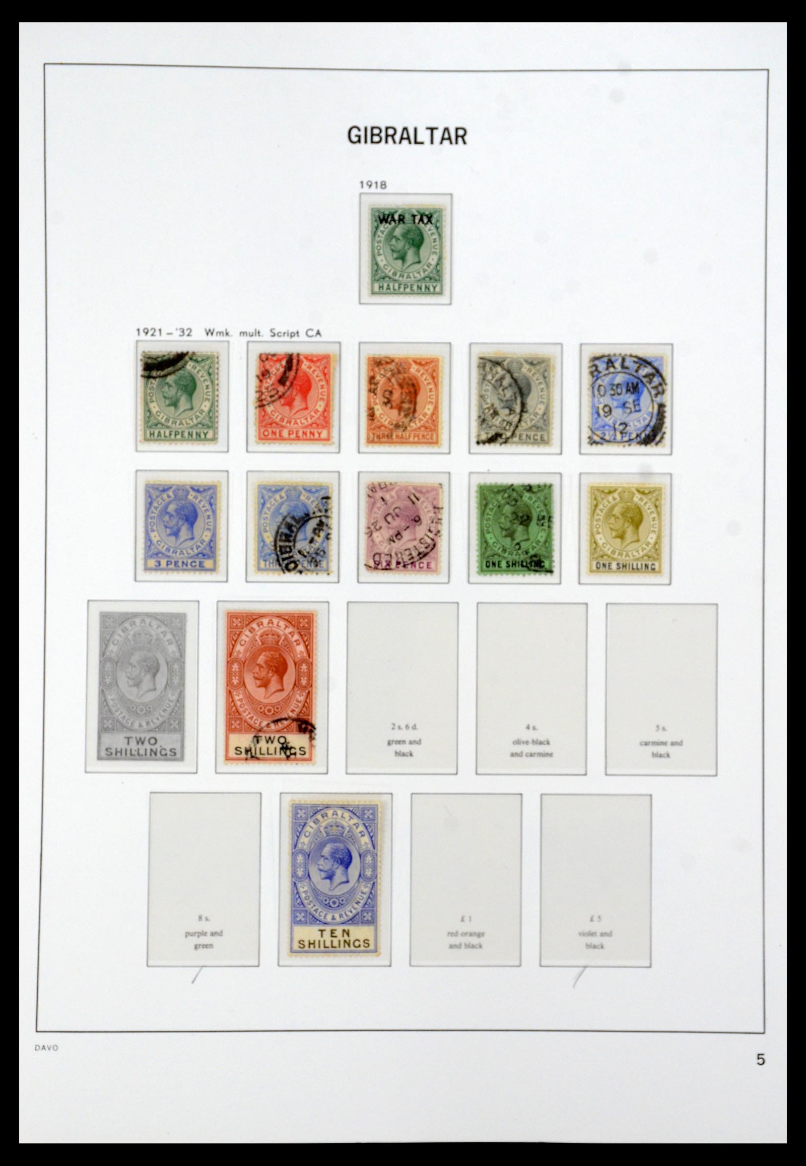 36233 005 - Postzegelverzameling 36233 Gibraltar en Malta 1884-1964.