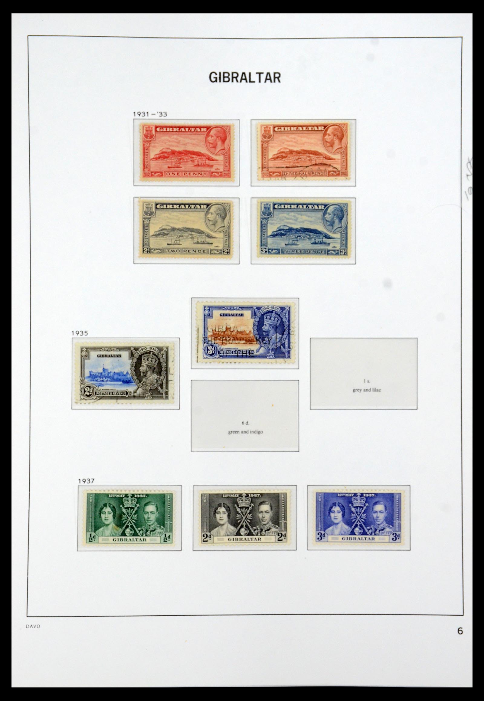 36233 006 - Postzegelverzameling 36233 Gibraltar en Malta 1884-1964.