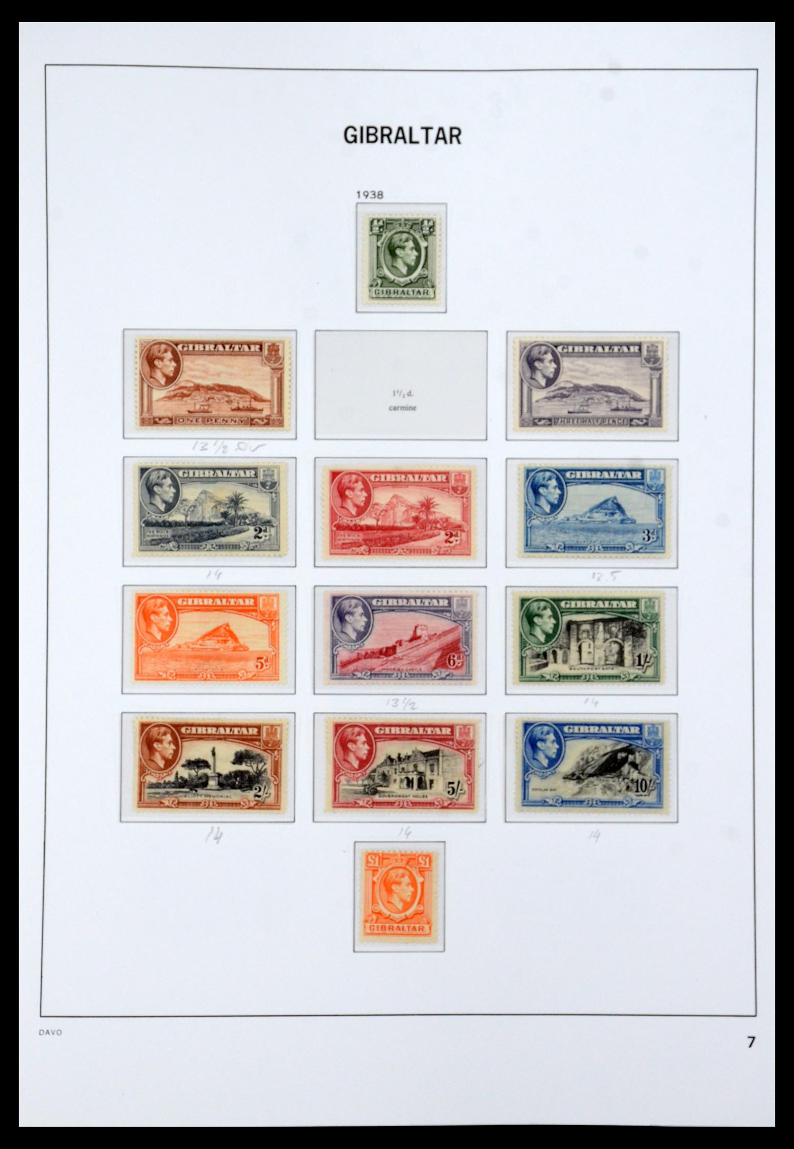 36233 007 - Postzegelverzameling 36233 Gibraltar en Malta 1884-1964.