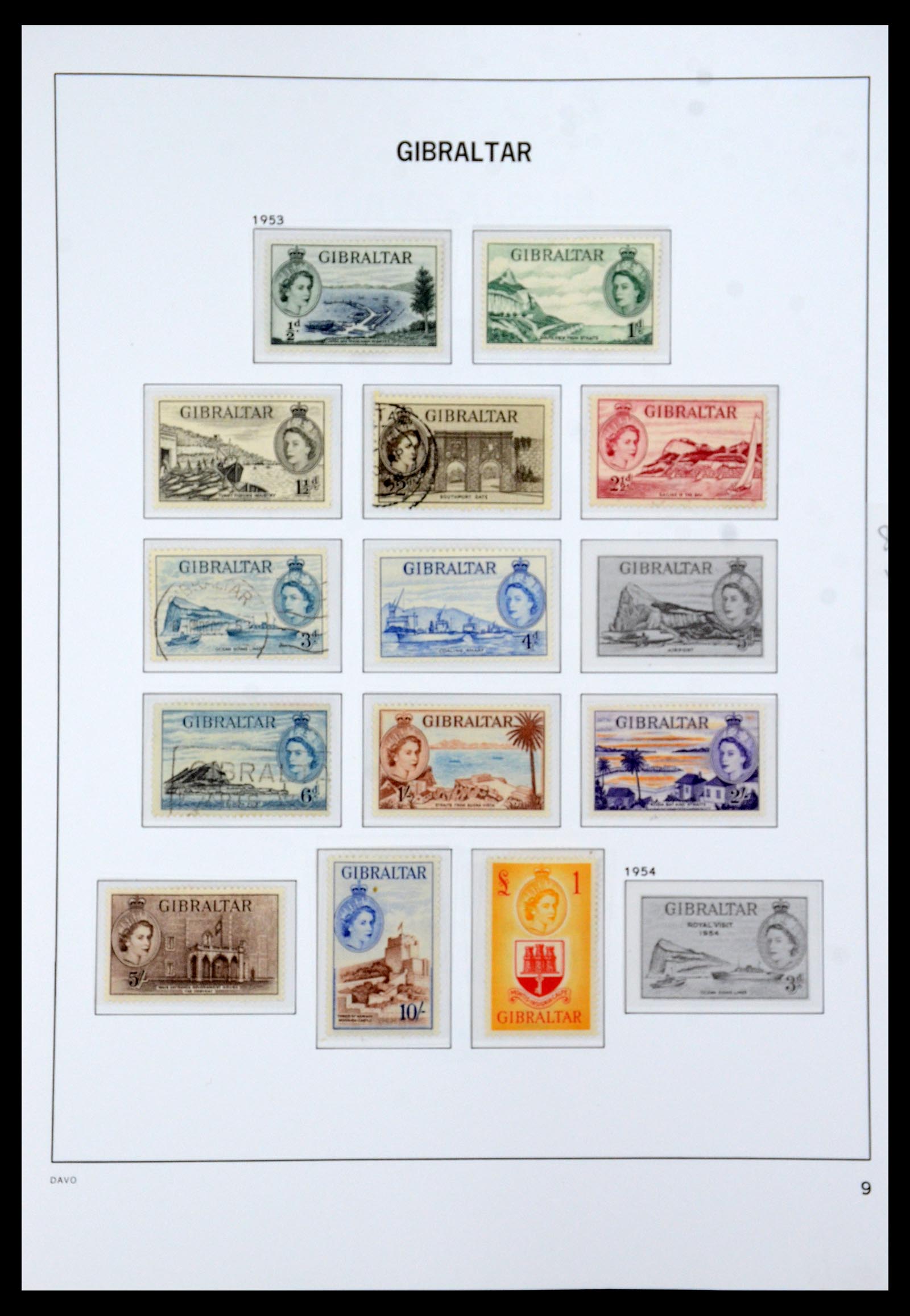 36233 009 - Postzegelverzameling 36233 Gibraltar en Malta 1884-1964.