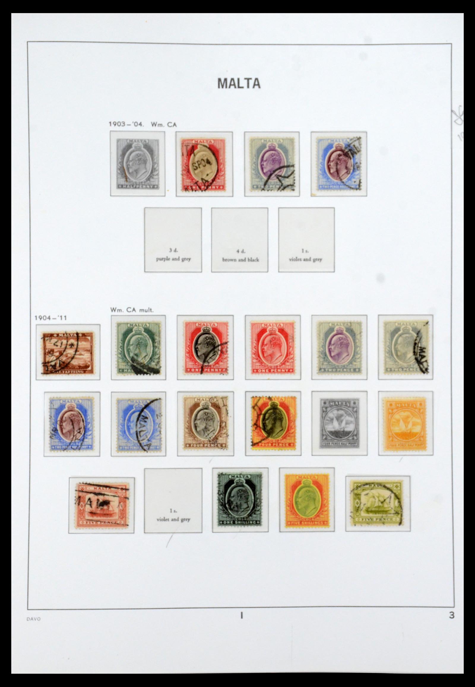 36233 012 - Postzegelverzameling 36233 Gibraltar en Malta 1884-1964.