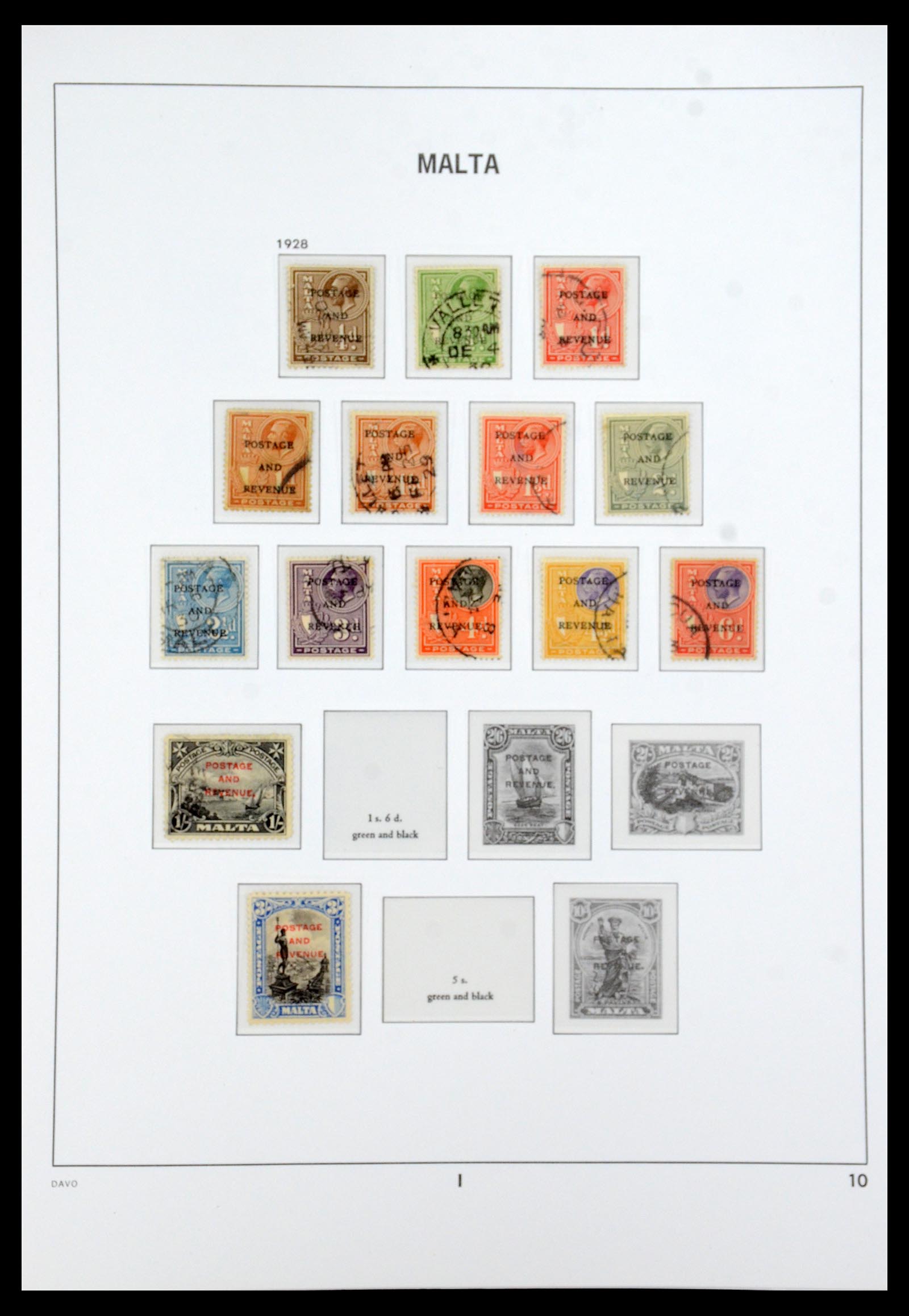 36233 019 - Postzegelverzameling 36233 Gibraltar en Malta 1884-1964.